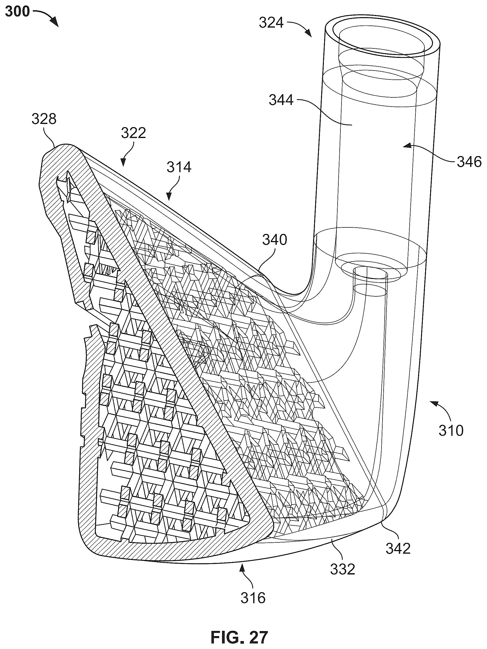 Patent US12128277 Figure 19 – Systems and methods for additive manufacturing of a golf club