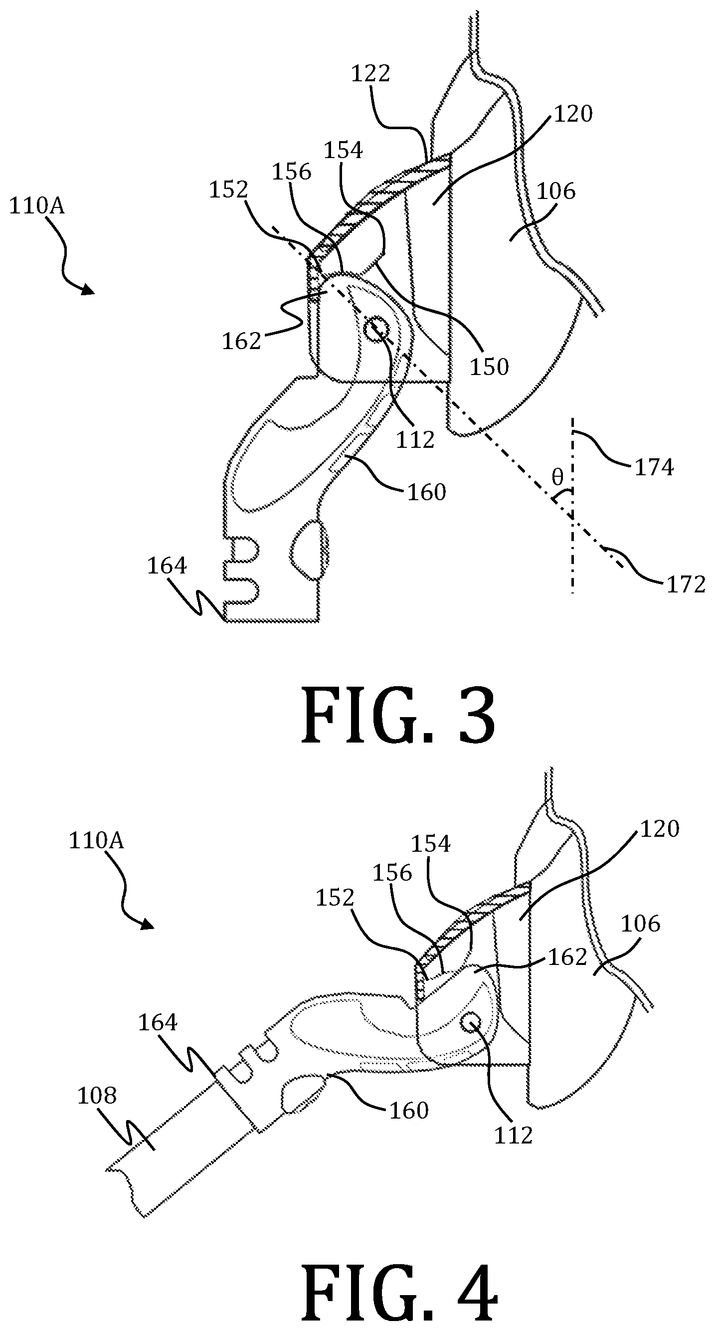 Patent US12128280 Figure 3 – Anti-leg droop system for a golf bag