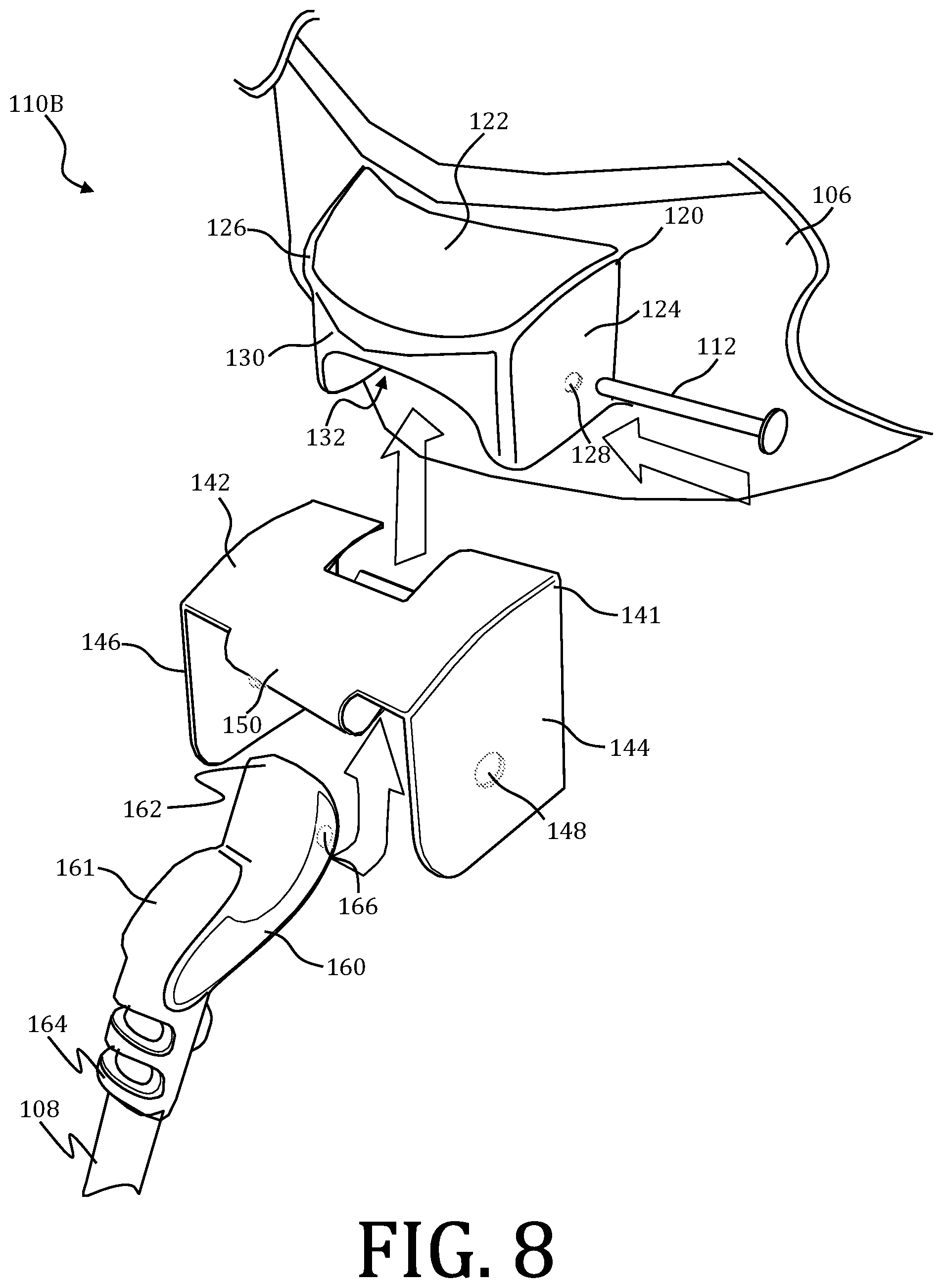 Patent US12128280 Figure 5 – Anti-leg droop system for a golf bag