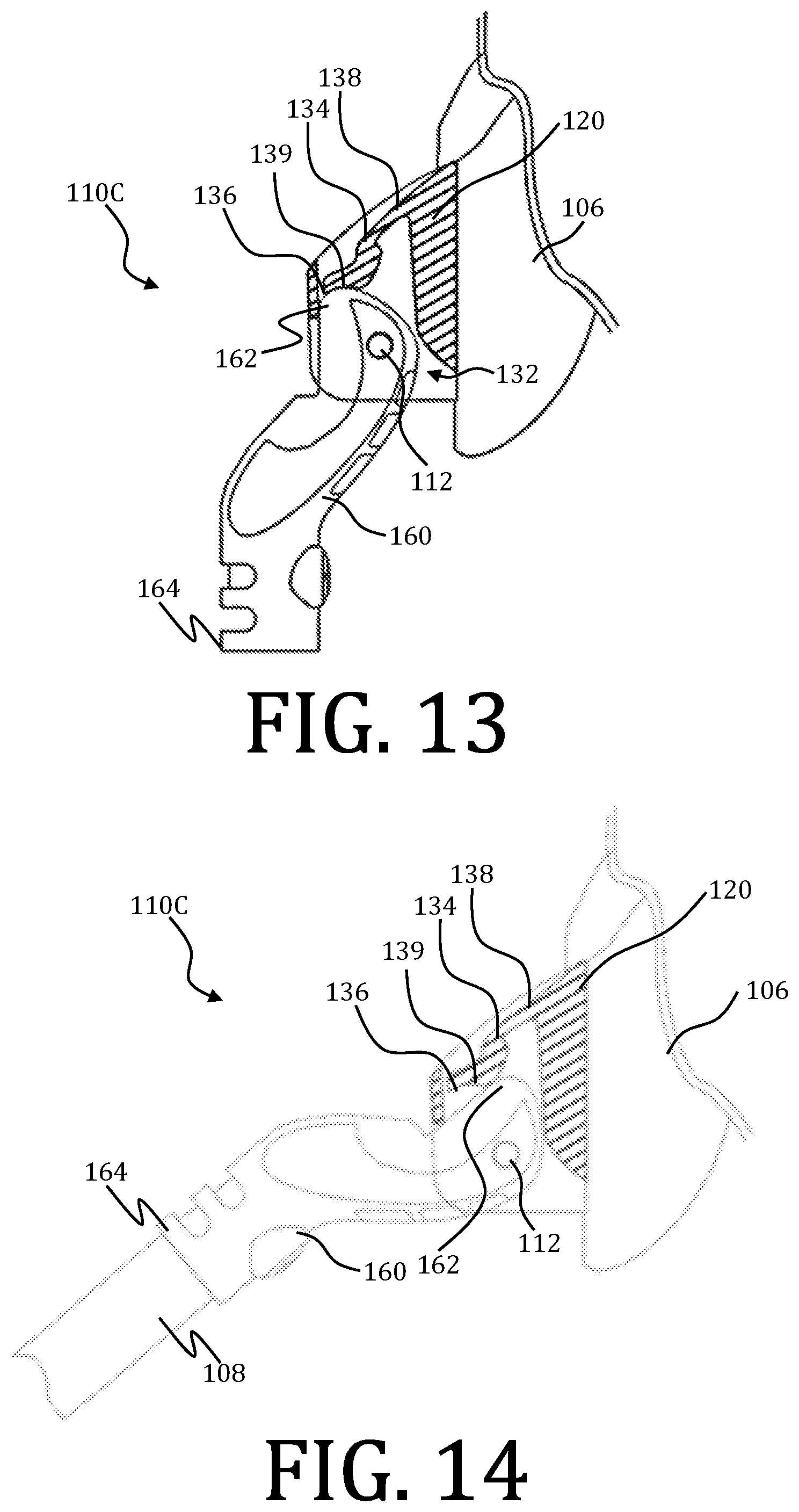 Patent US12128280 Figure 8 – Anti-leg droop system for a golf bag