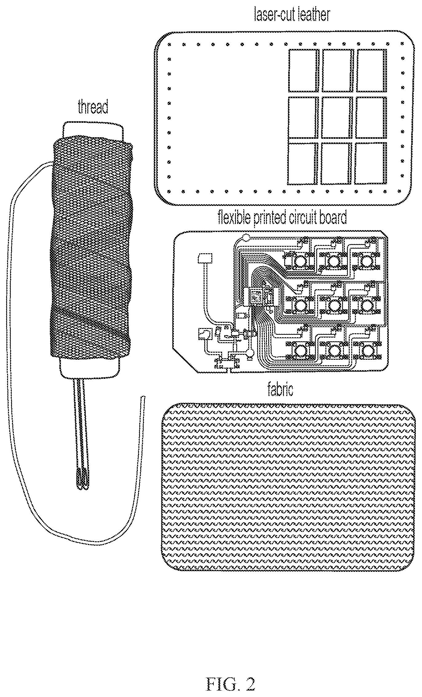 Patent US12128290 Figure 2 – Digital patch for discrete signaling, a baseball glove including same, and related method of manufacture