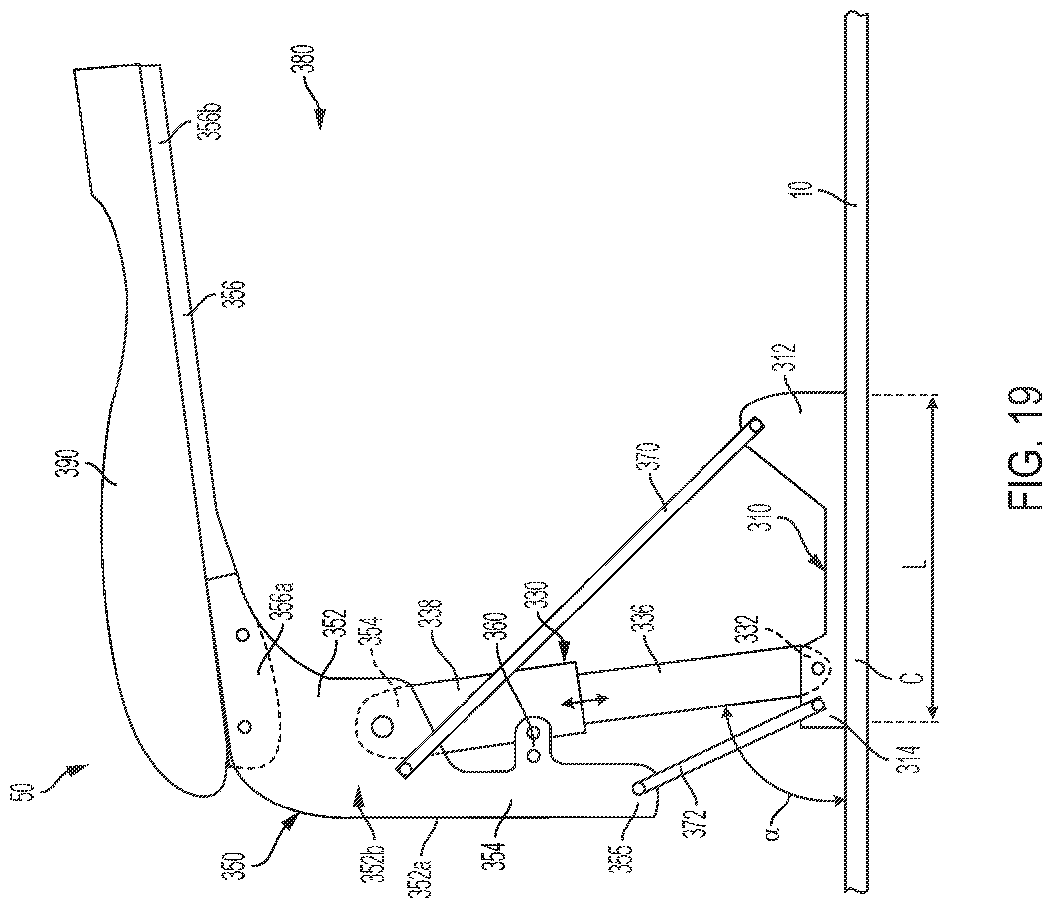 Patent US12128291 Figure 12 – Support and suspension assembly for a snow sports board