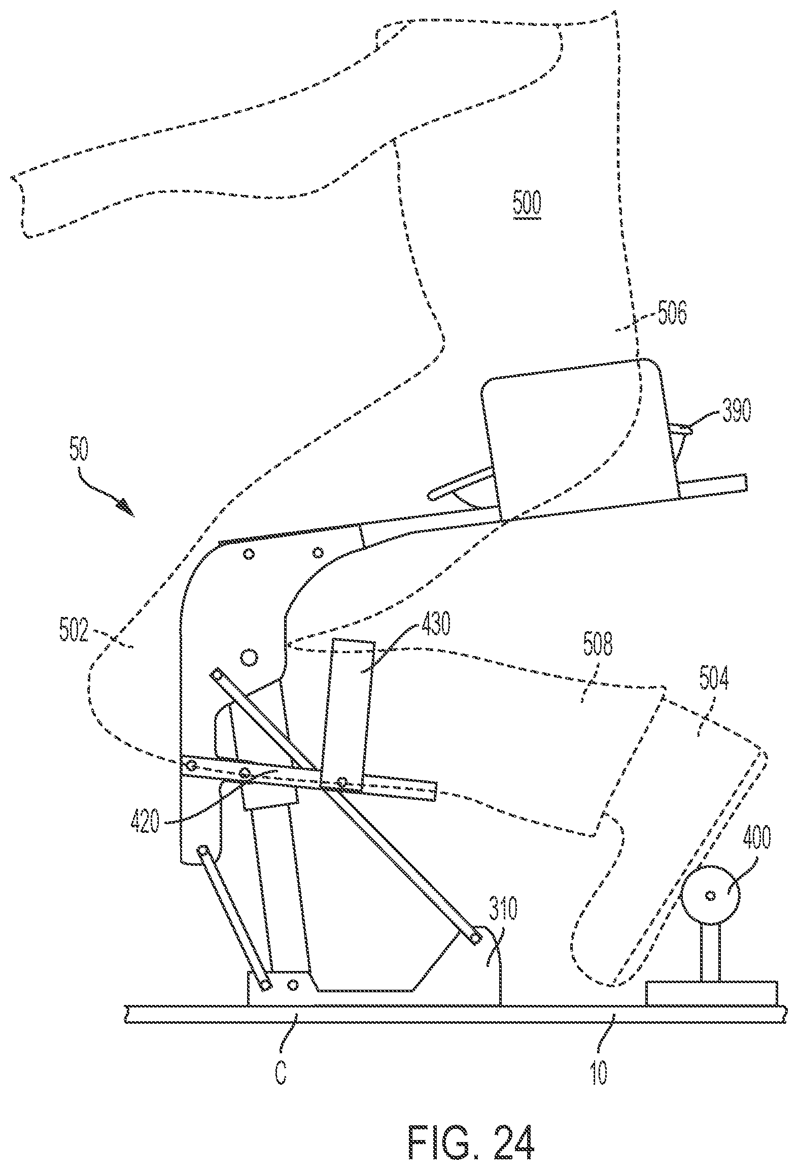 Patent US12128291 Figure 17 – Support and suspension assembly for a snow sports board