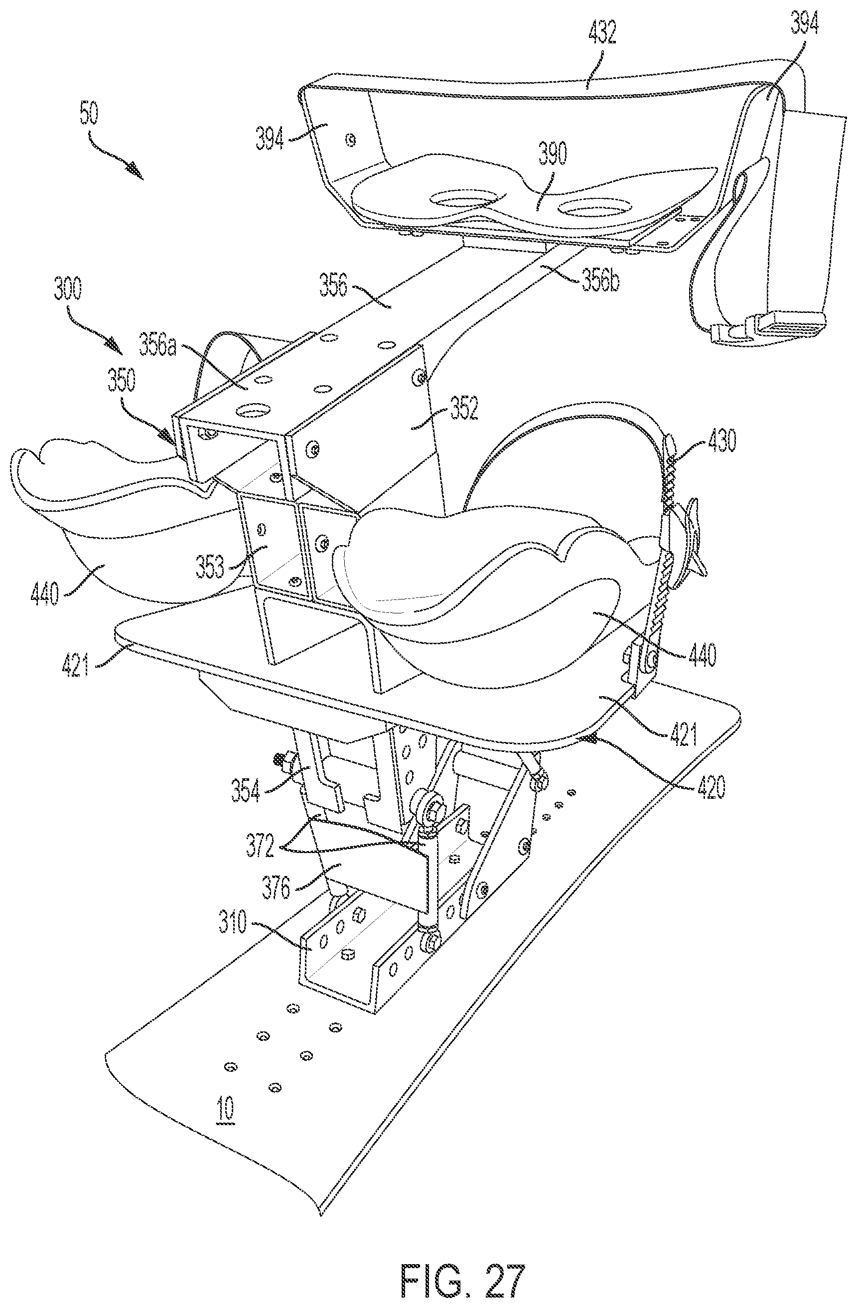 Patent US12128291 Figure 20 – Support and suspension assembly for a snow sports board