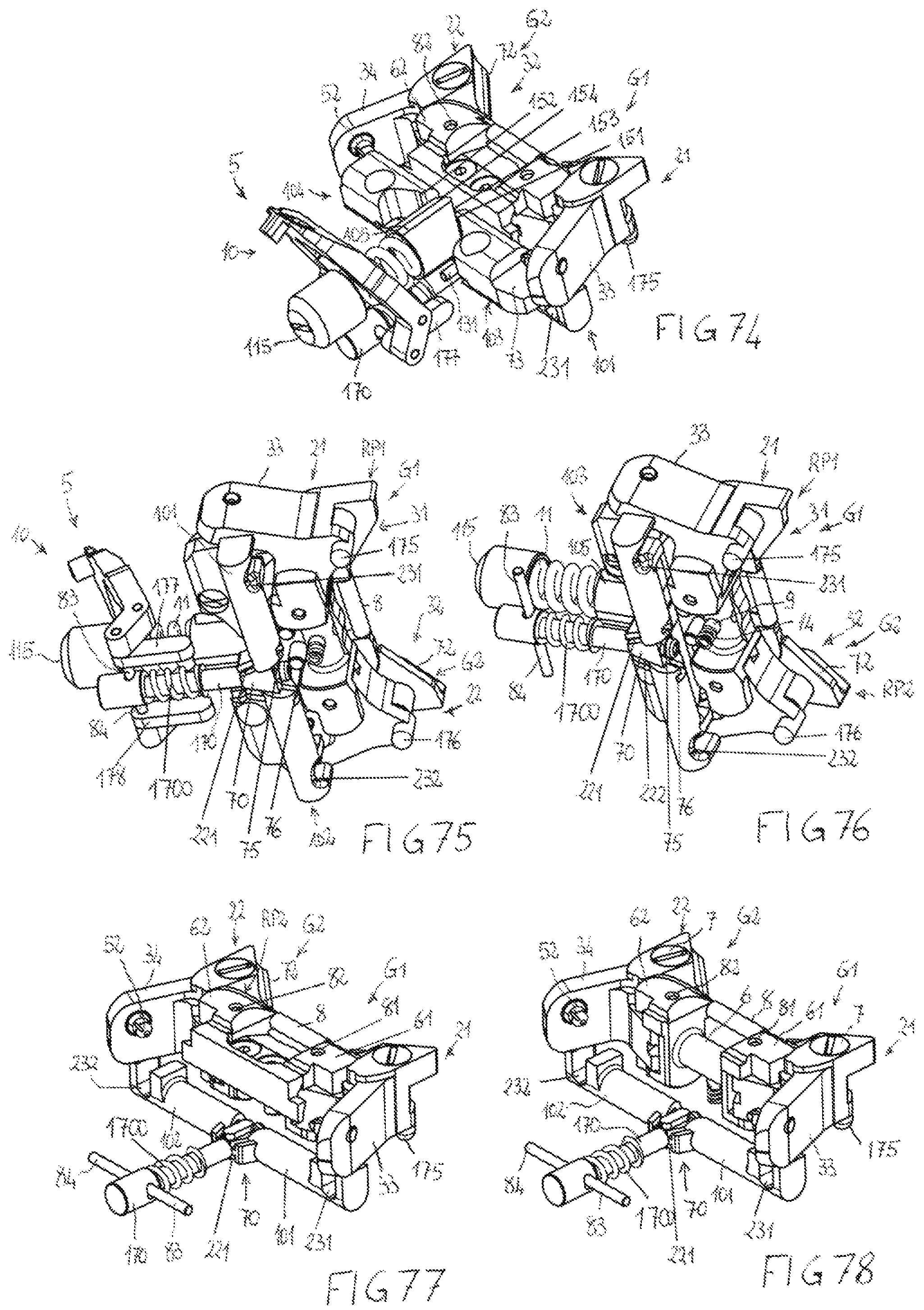 Patent US12128294 Figure 17 – Adapted toe-piece of a ski binding for also allowing walking uphill