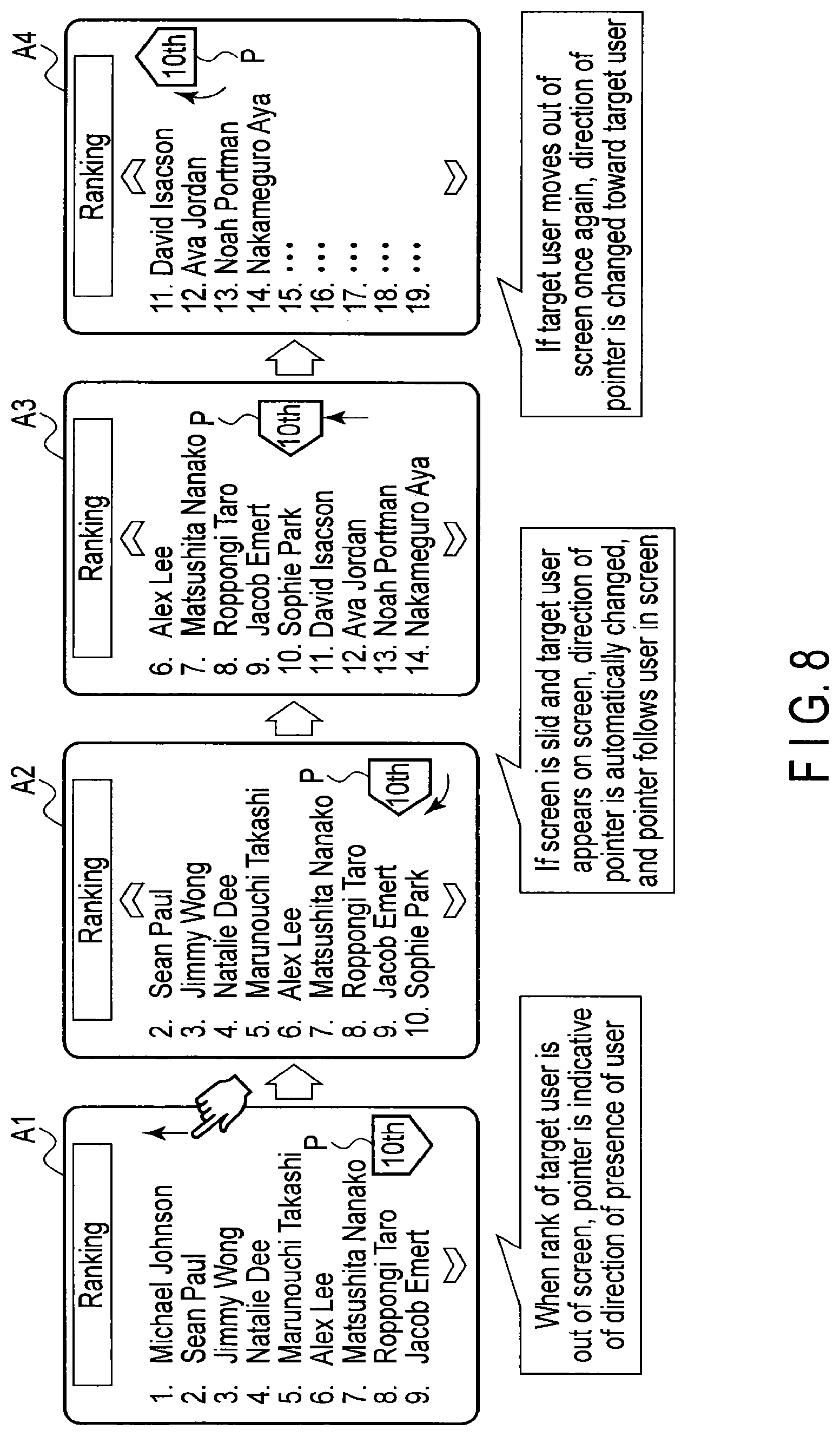 Patent US12128320 Figure 7 – Ranking list display method in game system, and system for executing the method