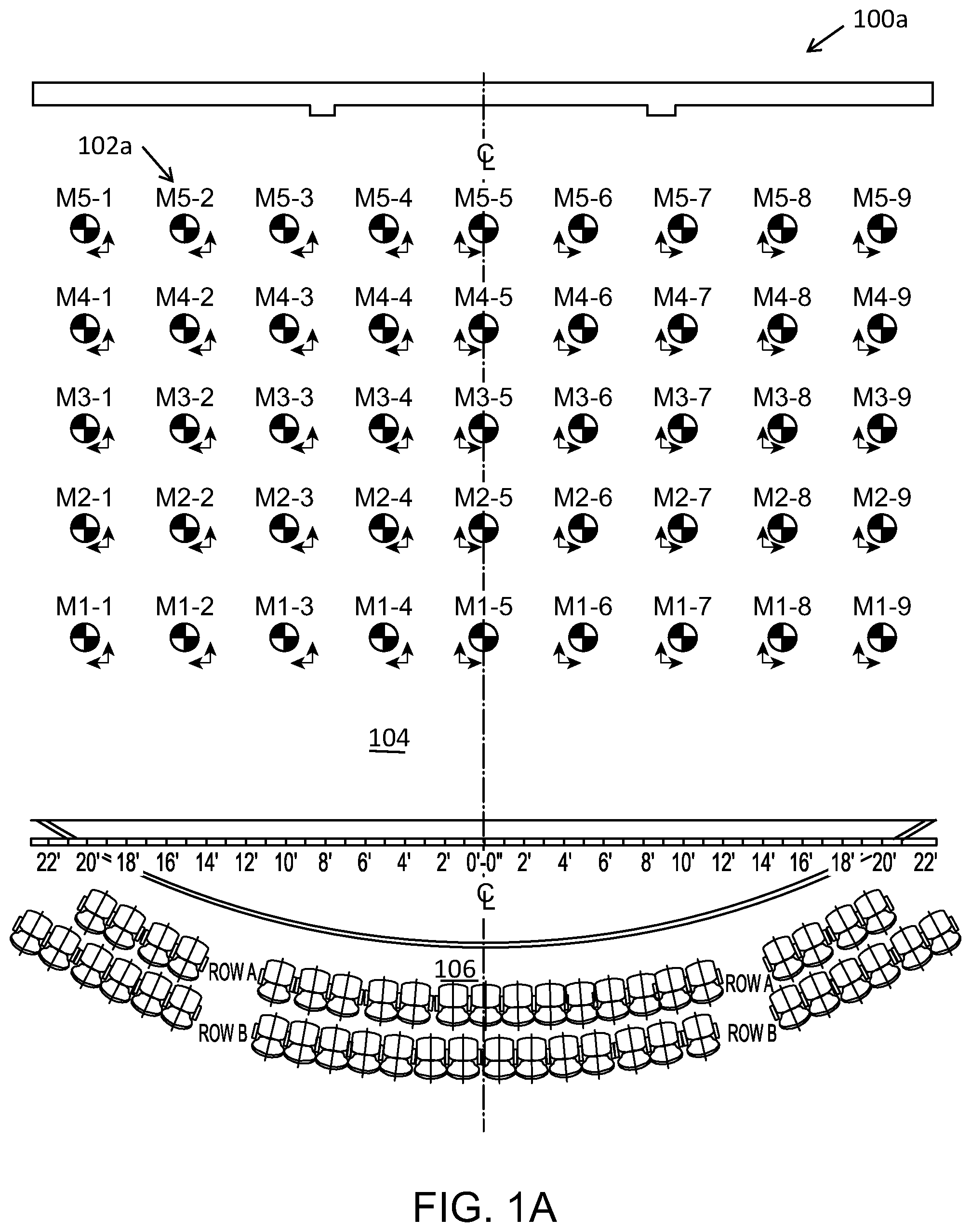 Patent US12128328 Figure 1 – Modularly configurable staging system and method