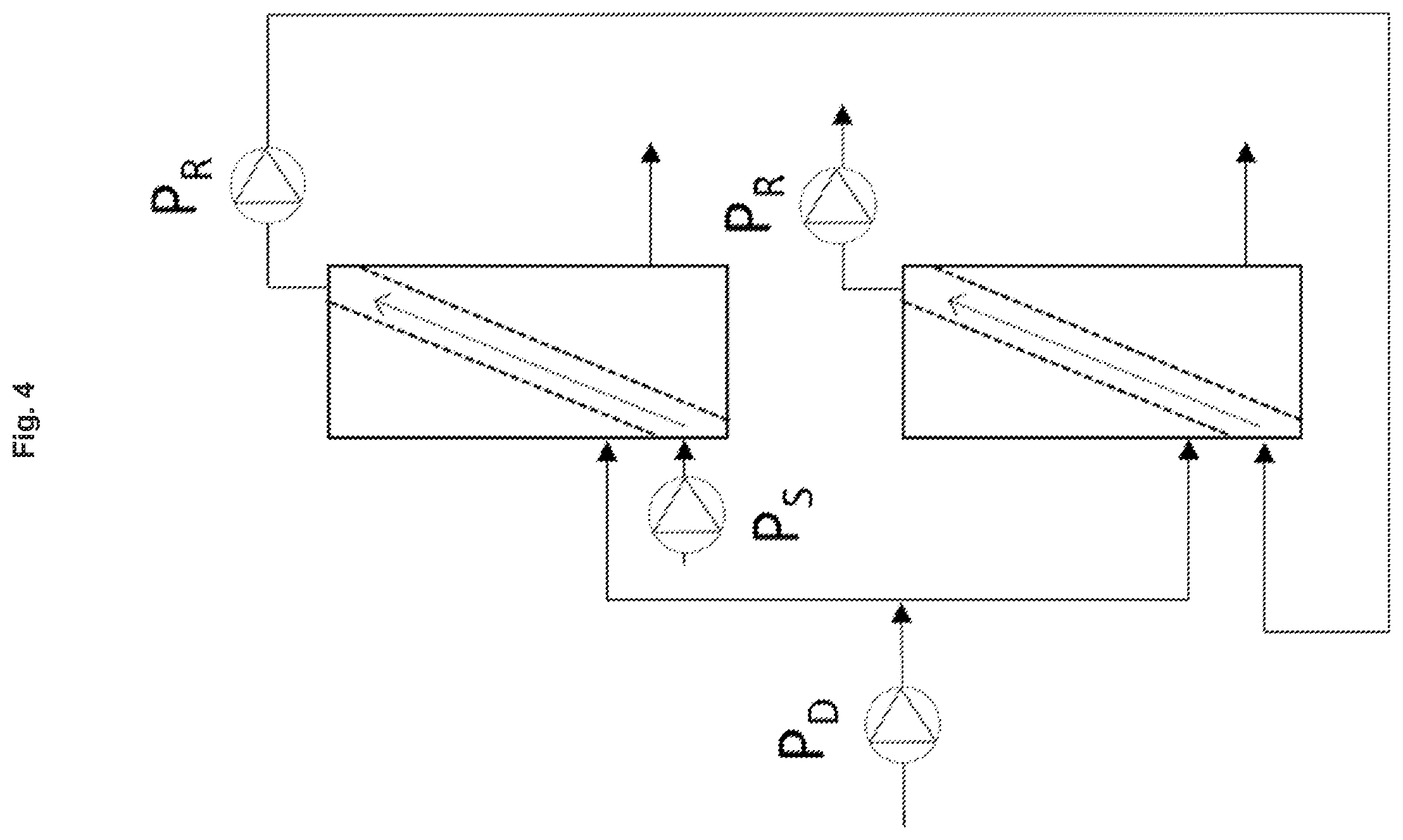 Patent US12128331 Figure 4 – Method for degassing a cross-flow diafiltration unit, cross-flow diafiltration method and cross-flow diafiltration unit