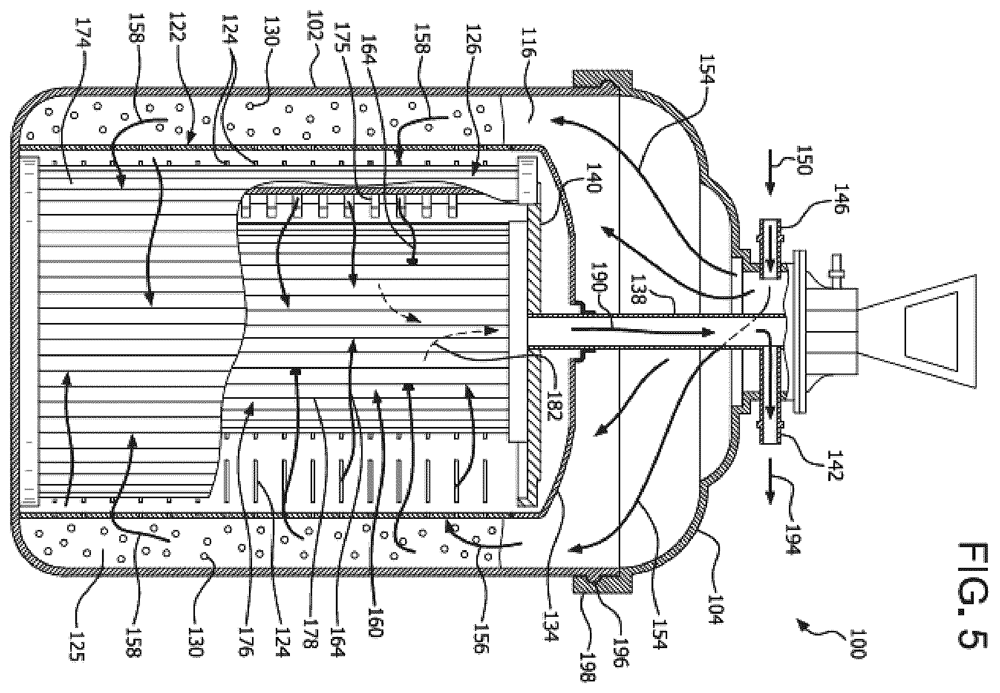 Patent US12128344 Figure 5 – Pool filter assembly