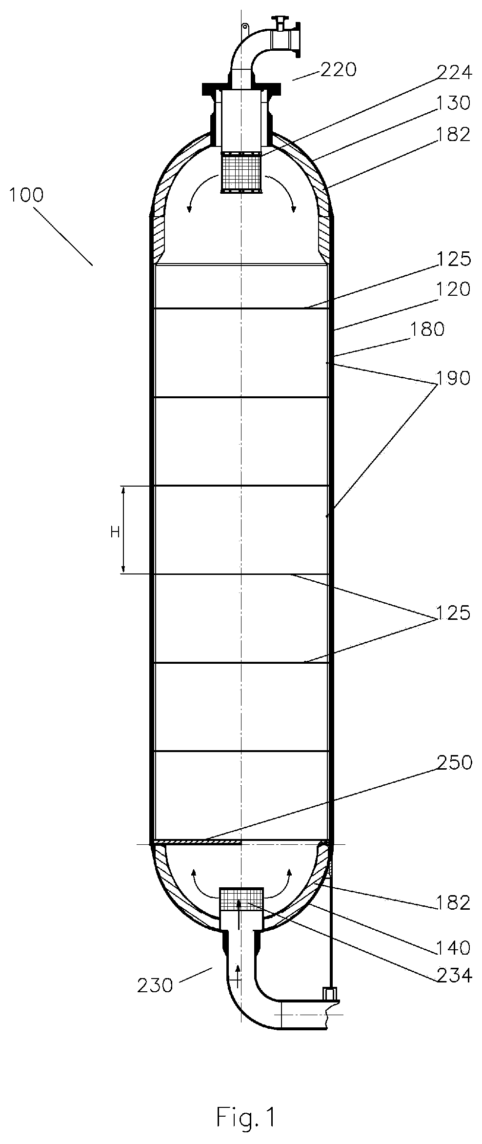 Patent US12128346 Figure 1 – Pressure vessel