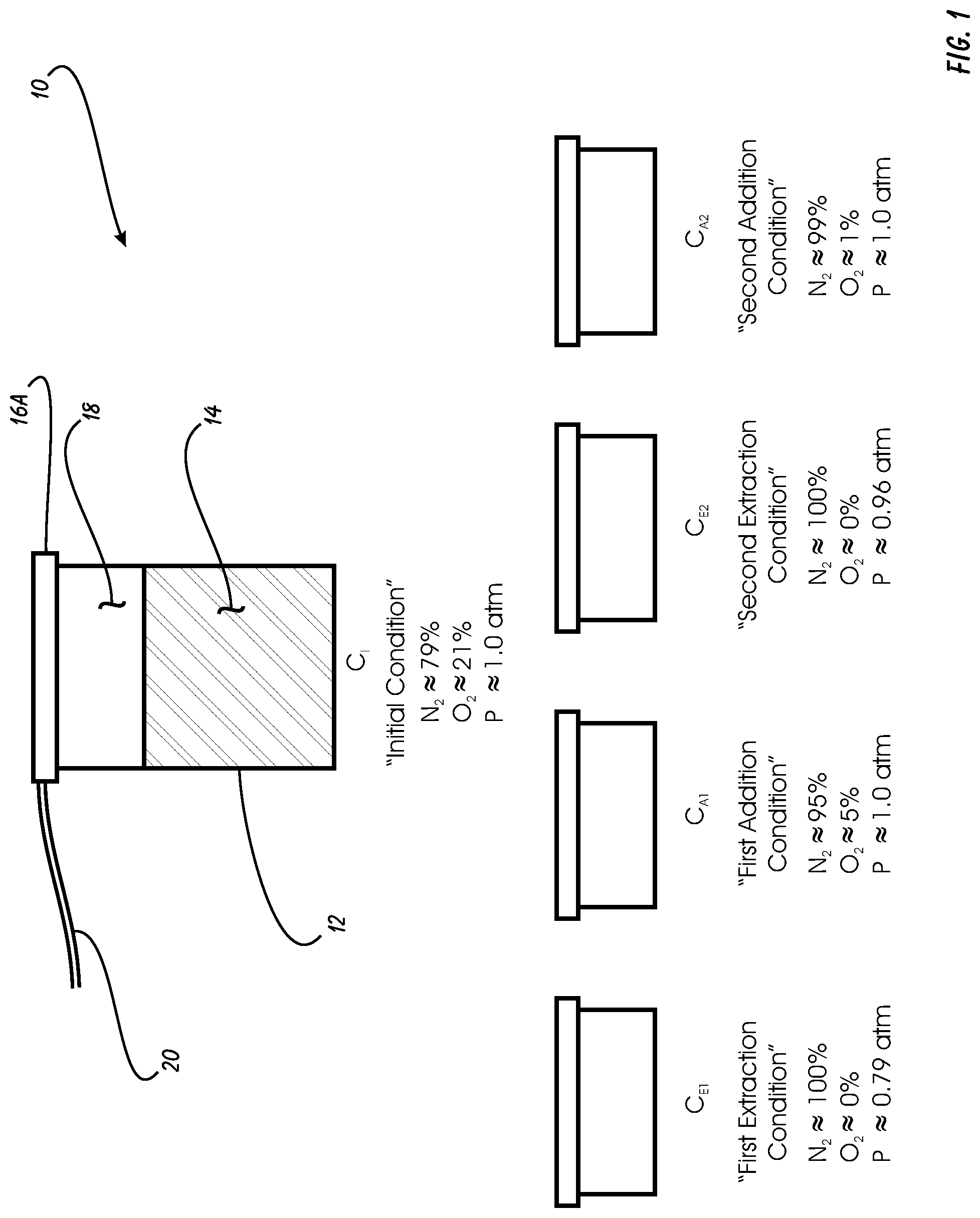 Patent US12128354 — Electrochemical nitrogen generator system and method — Figure 1