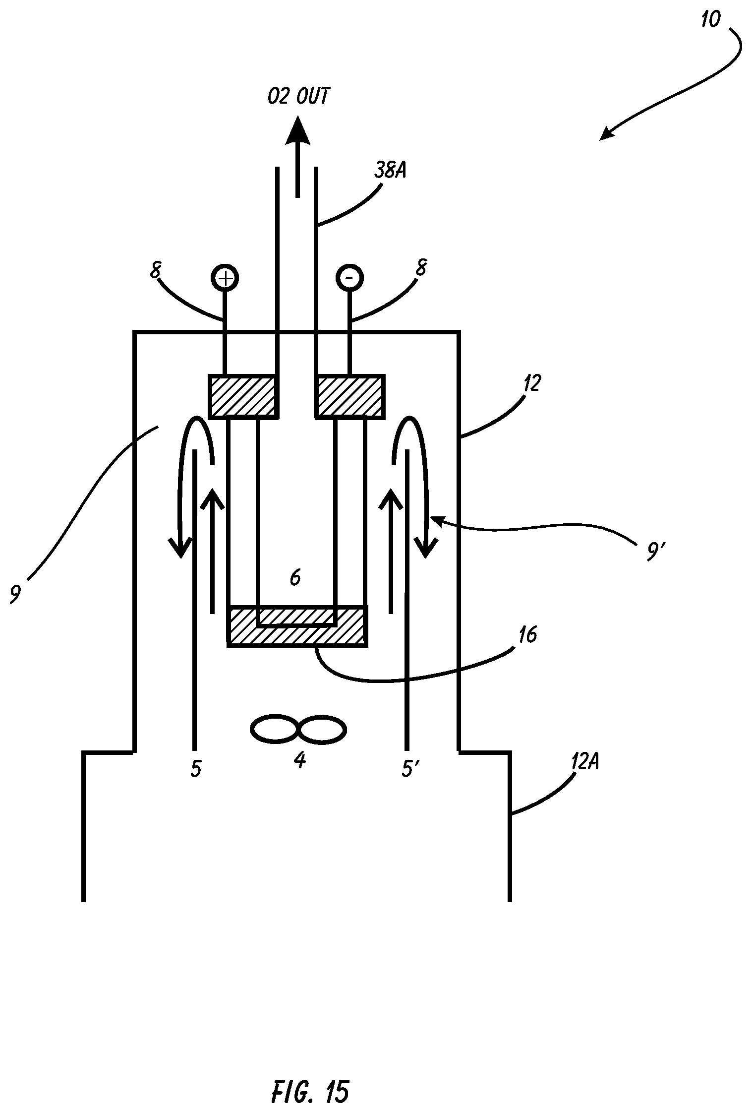 Patent US12128354 Figure 12 – Electrochemical nitrogen generator system and method