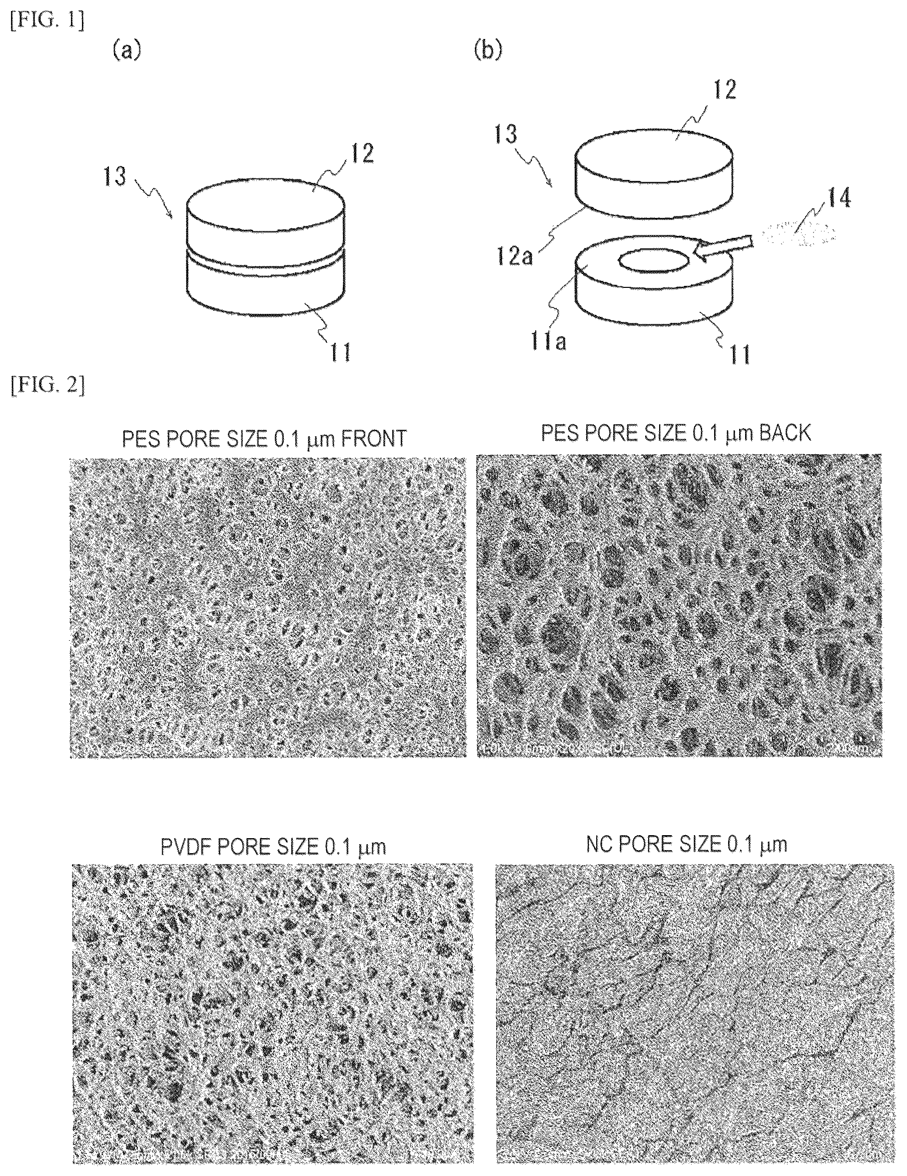 Patent US12128366 Figure 1 – Monolayer, composite, gas separation material, filter, gas separation device and method for manufacturing composite