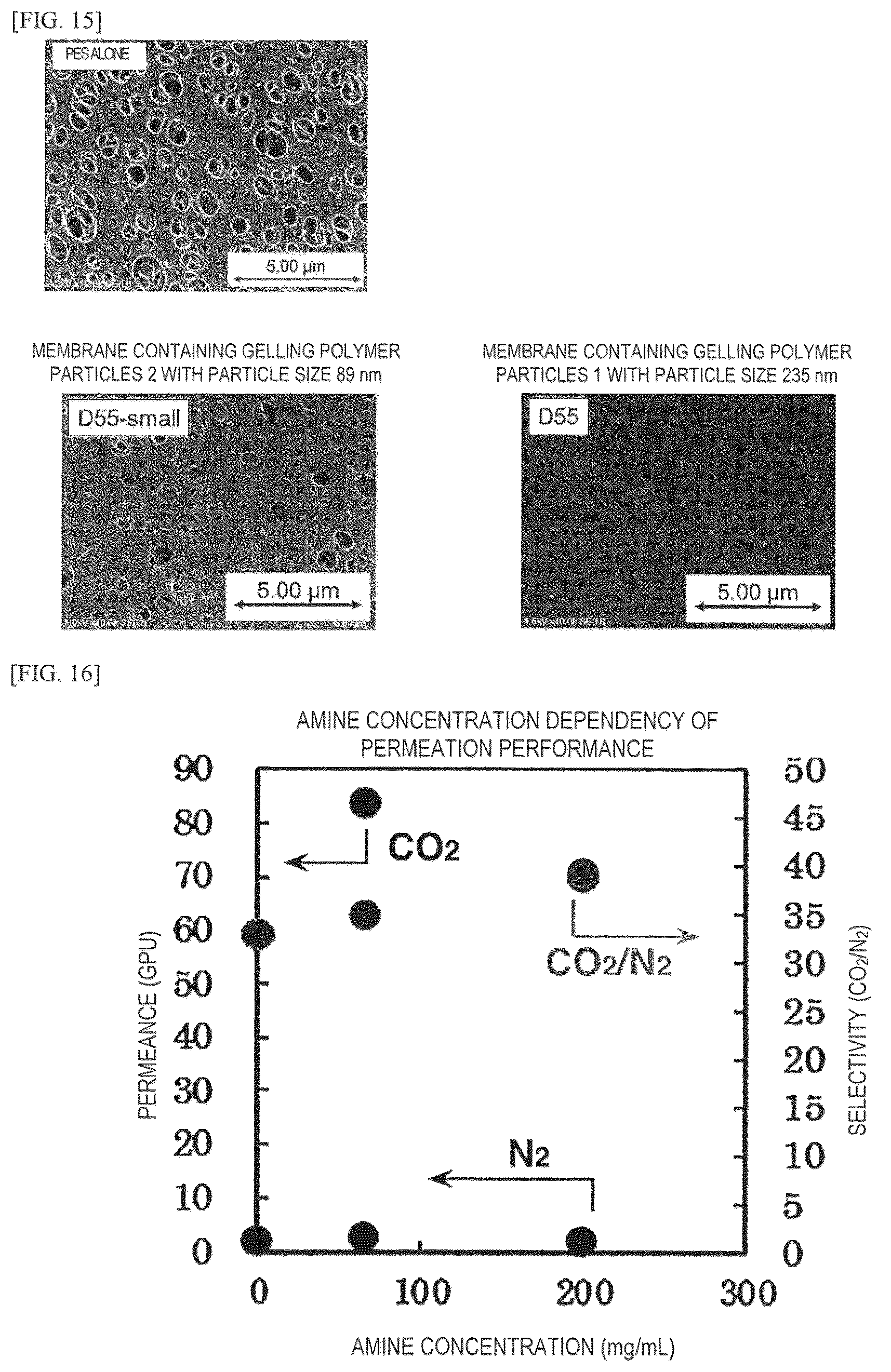 Patent US12128366 Figure 9 – Monolayer, composite, gas separation material, filter, gas separation device and method for manufacturing composite