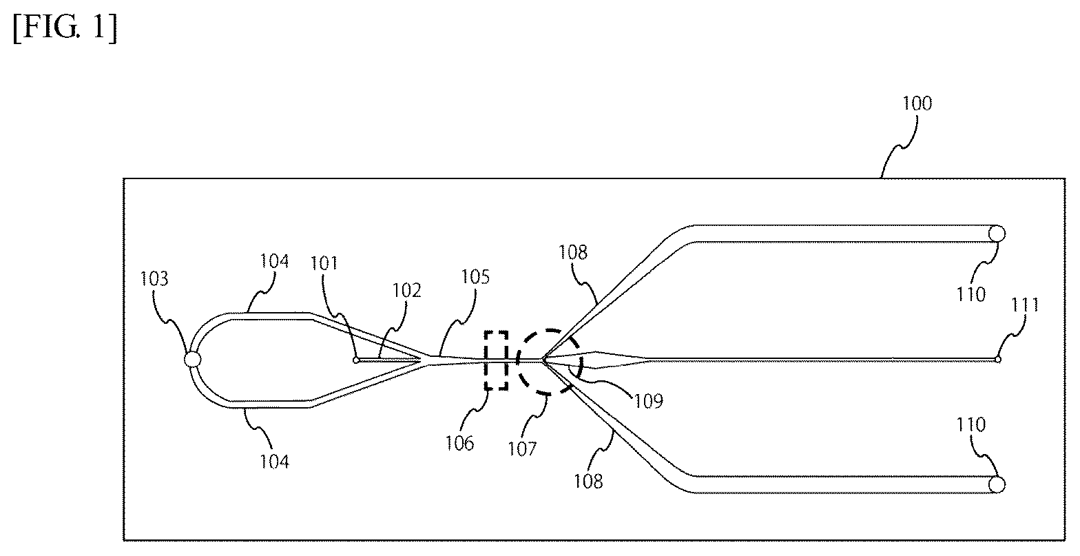 Patent US12128409 Figure 1 – Microchip and microparticle fractionating device