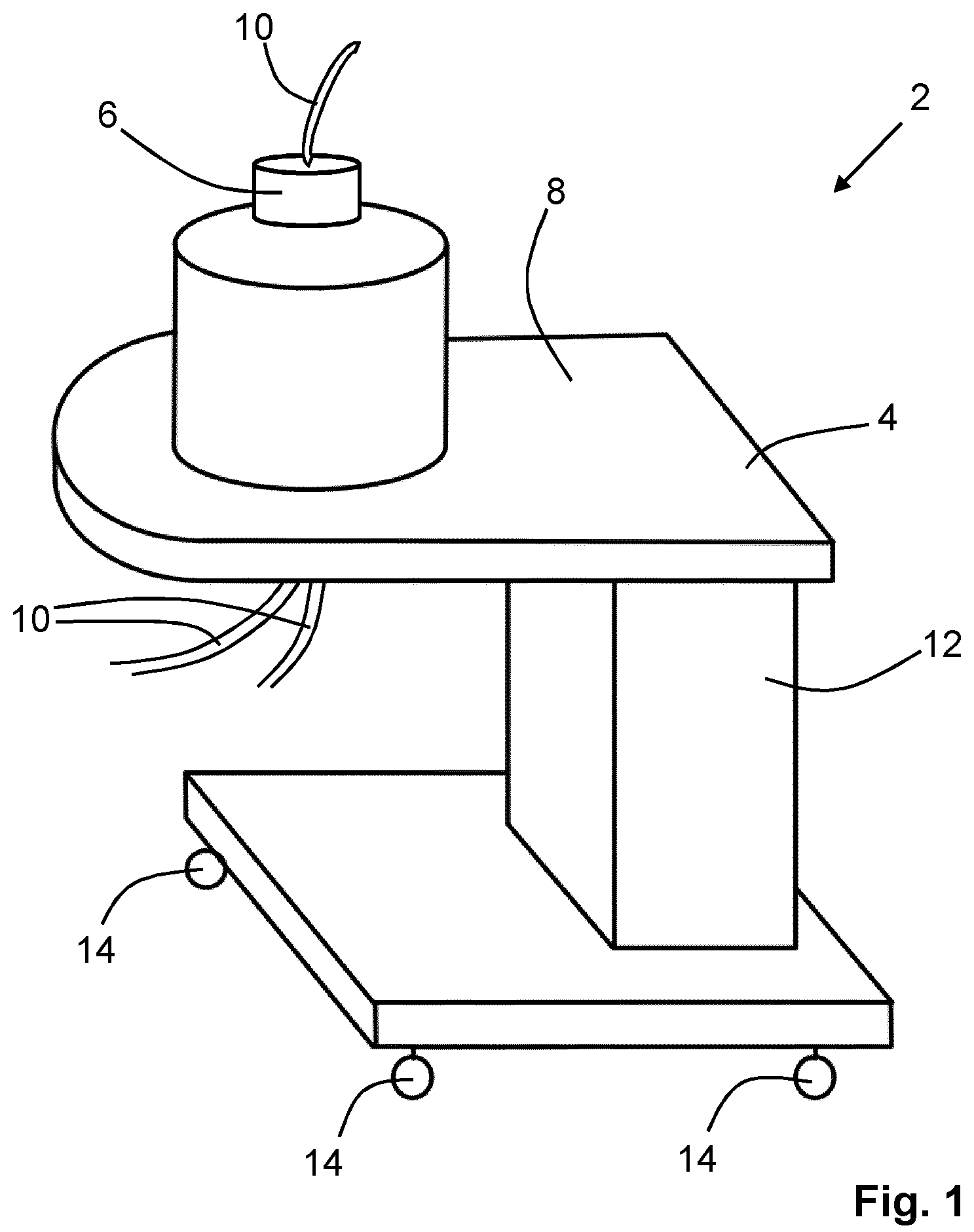 Patent US12128426 Figure 1 – Modular centrifugal separator and base unit thereof and system