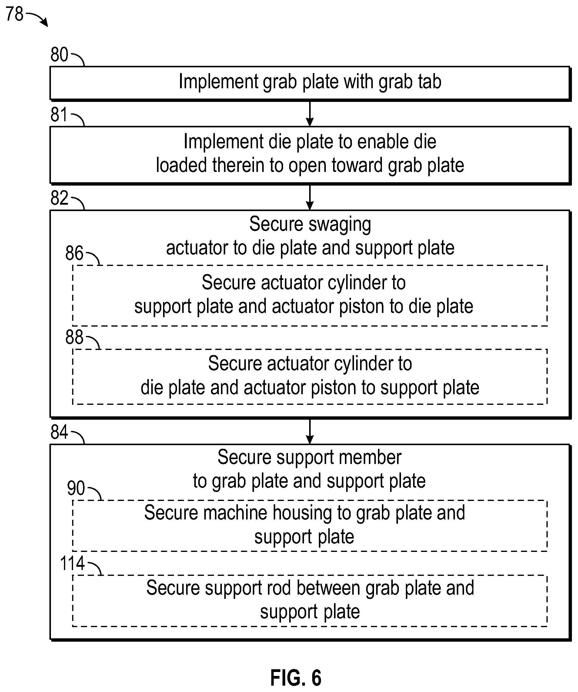 Patent US12128469 Figure 4 – Outward direction pipe fitting swage machine systems and methods