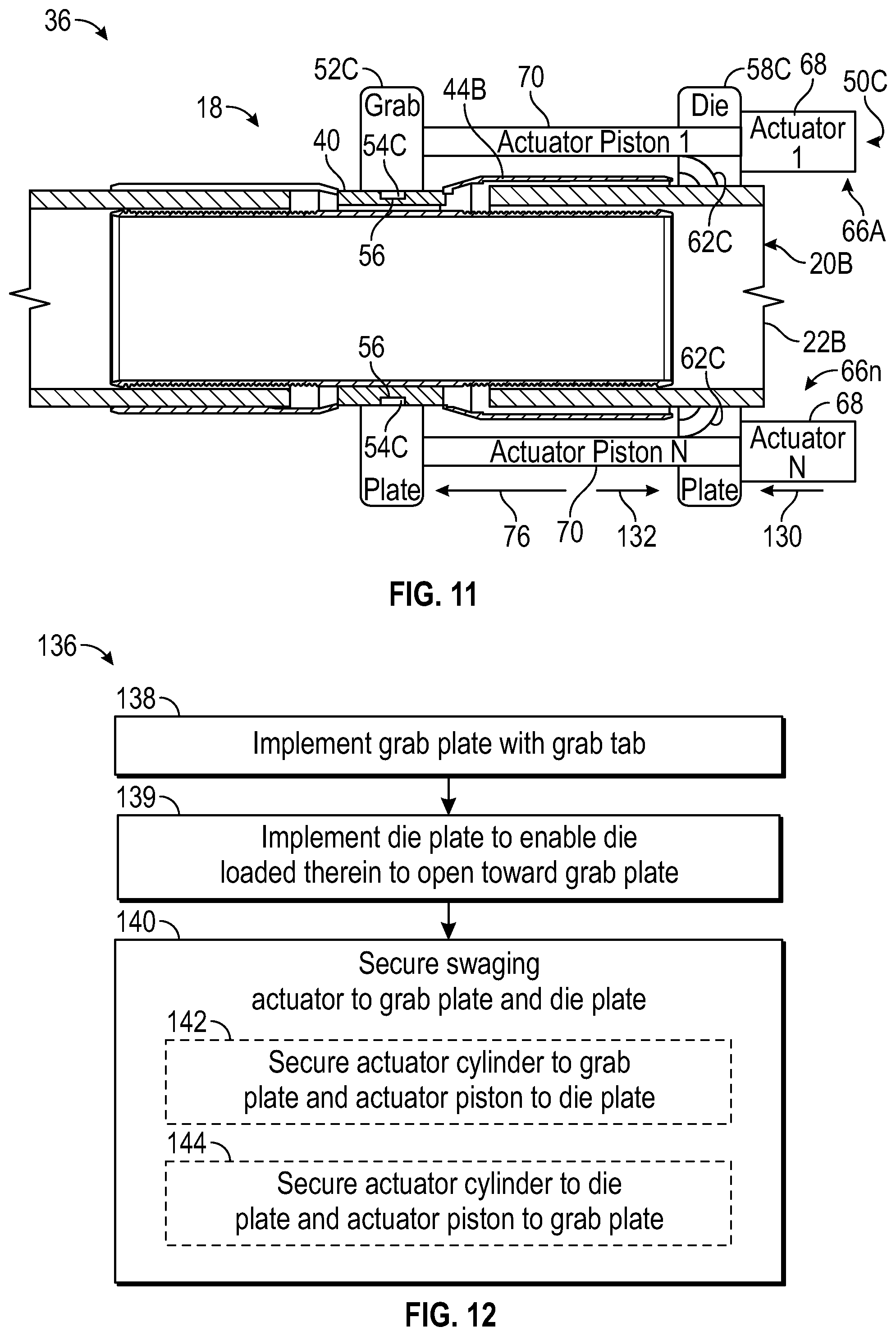 Patent US12128469 Figure 7 – Outward direction pipe fitting swage machine systems and methods