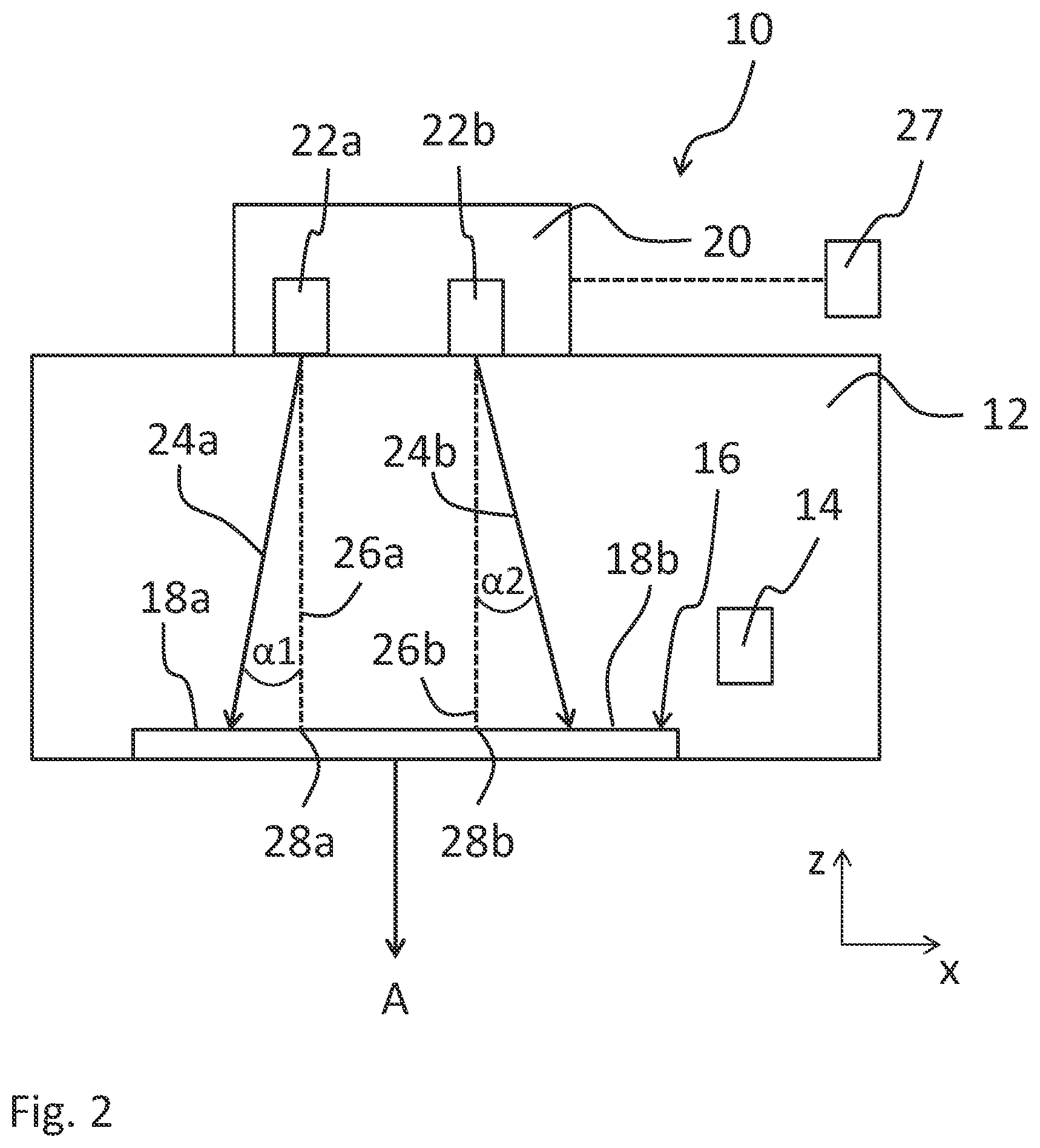 Patent US12128480 Figure 2 – Apparatus and method for producing a three-dimensional work piece