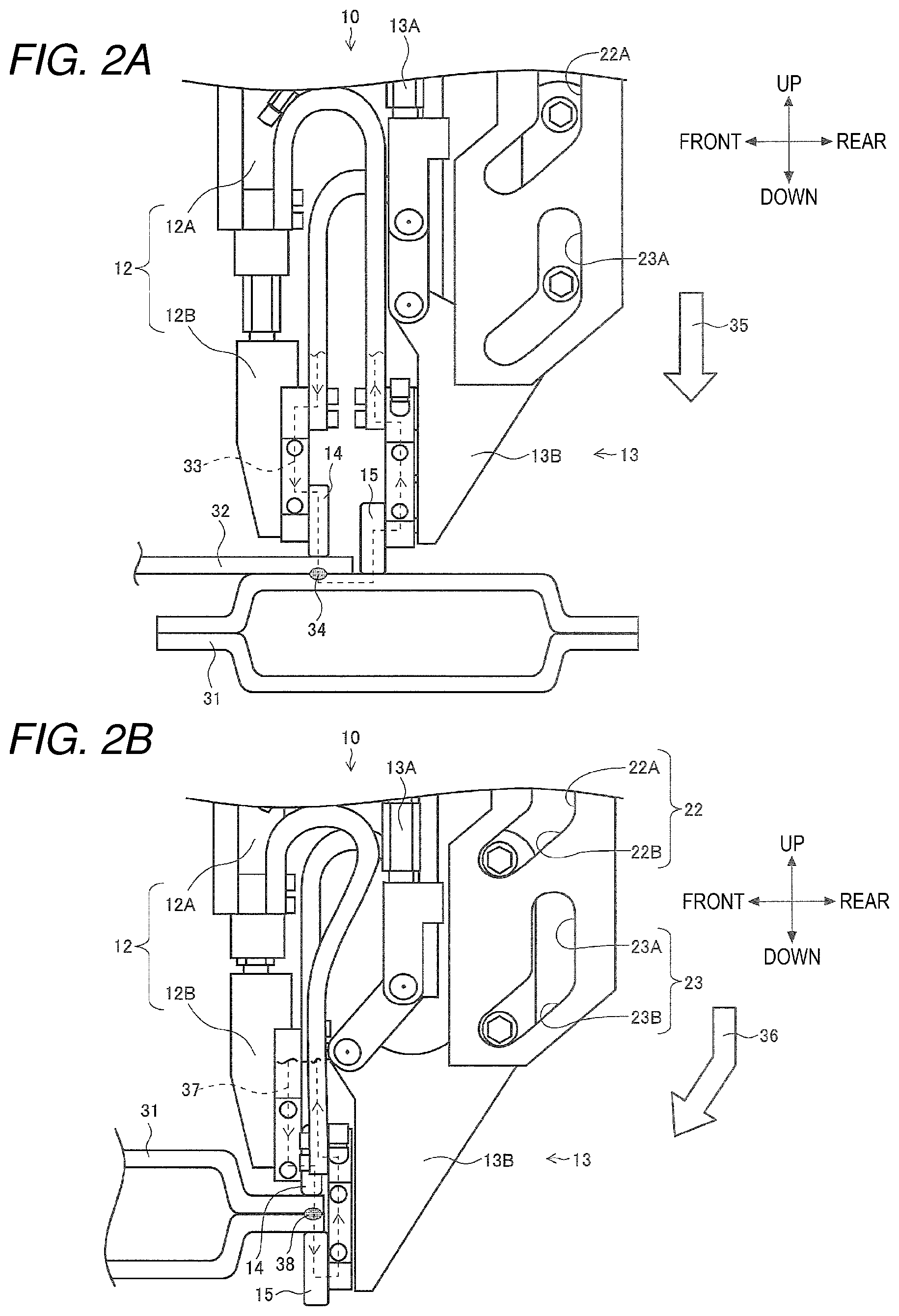 Patent US12128495 Figure 2 – Welding gun and welding method