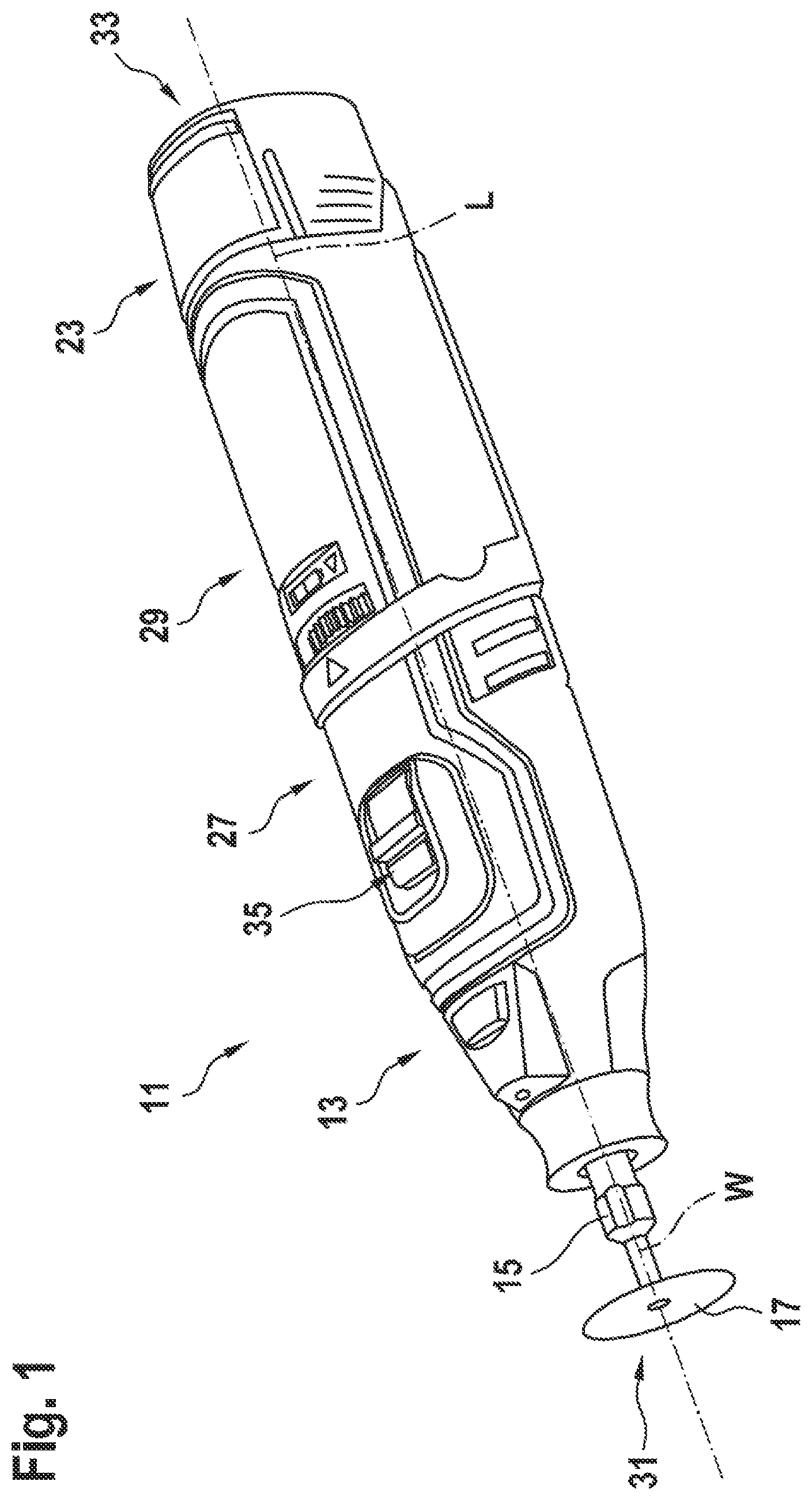 Patent US12128538 Figure 1 – Locking device for a handheld power tool
