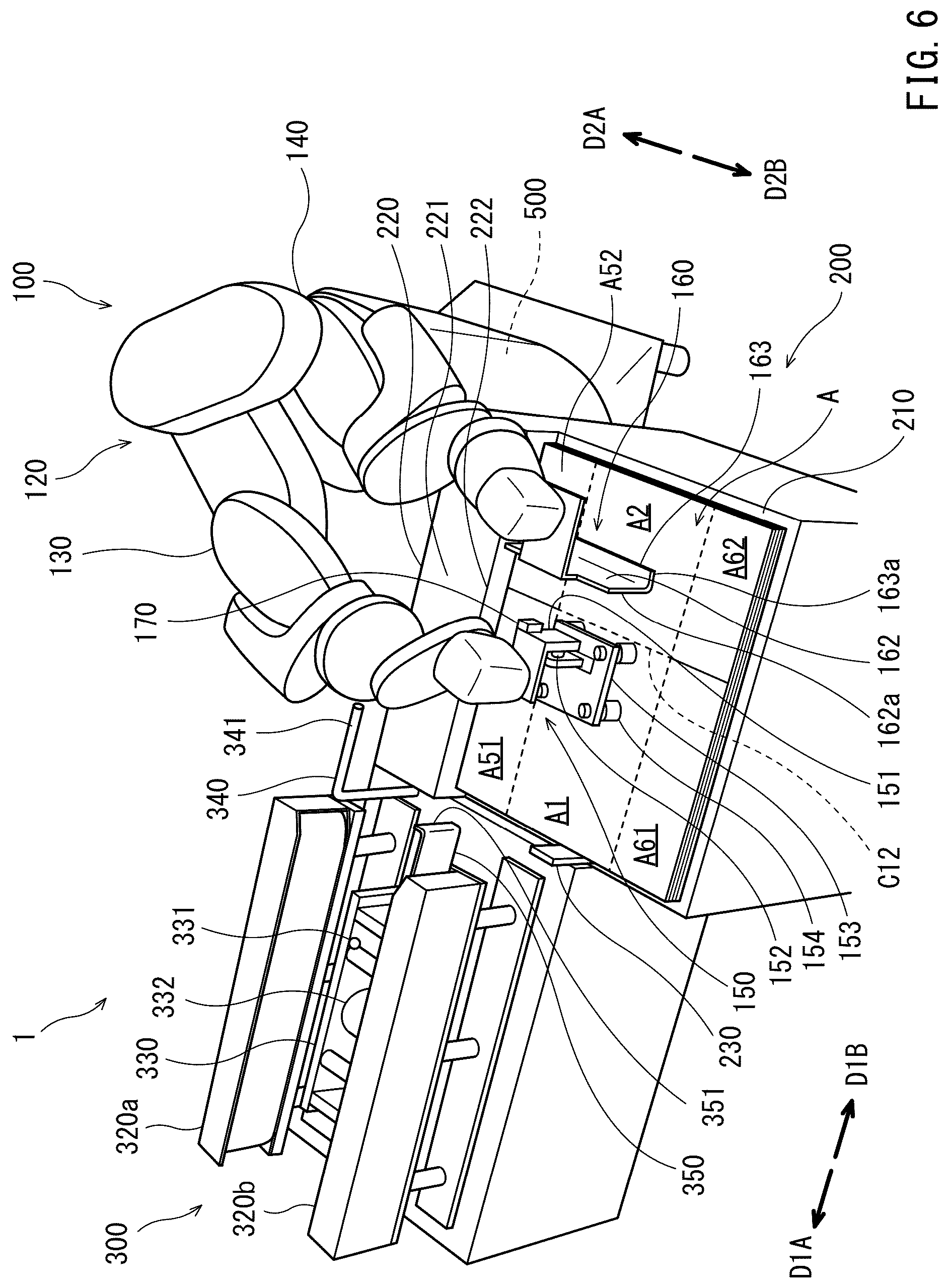Patent US12128556 Figure 6 – Robot system