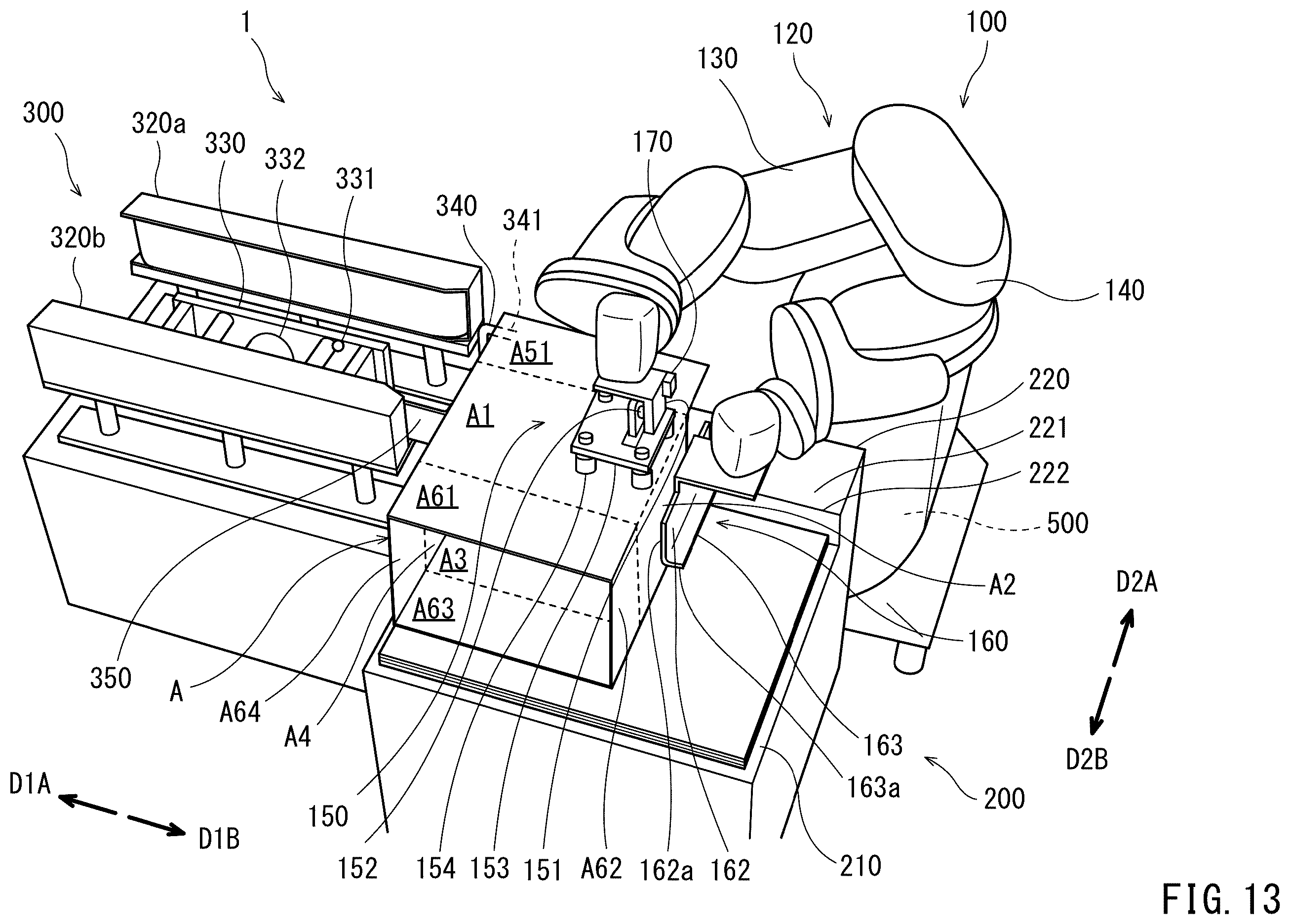 Patent US12128556 Figure 13 – Robot system