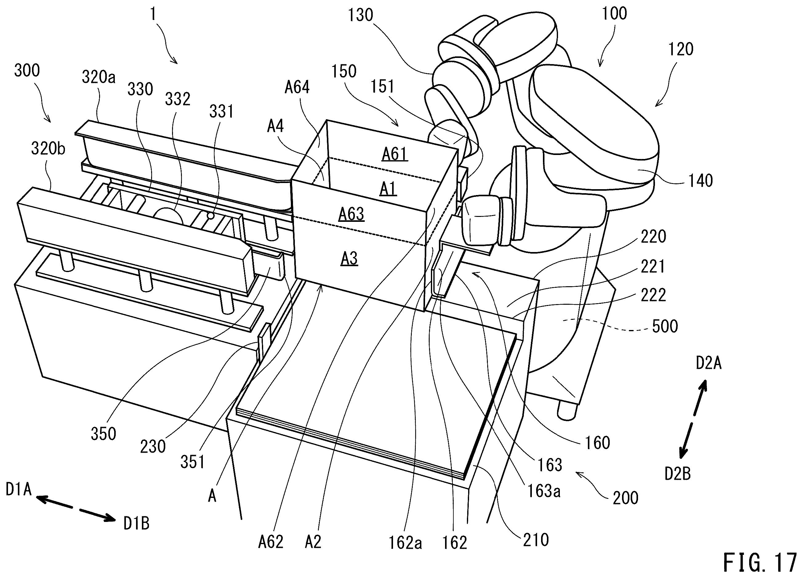 Patent US12128556 Figure 17 – Robot system