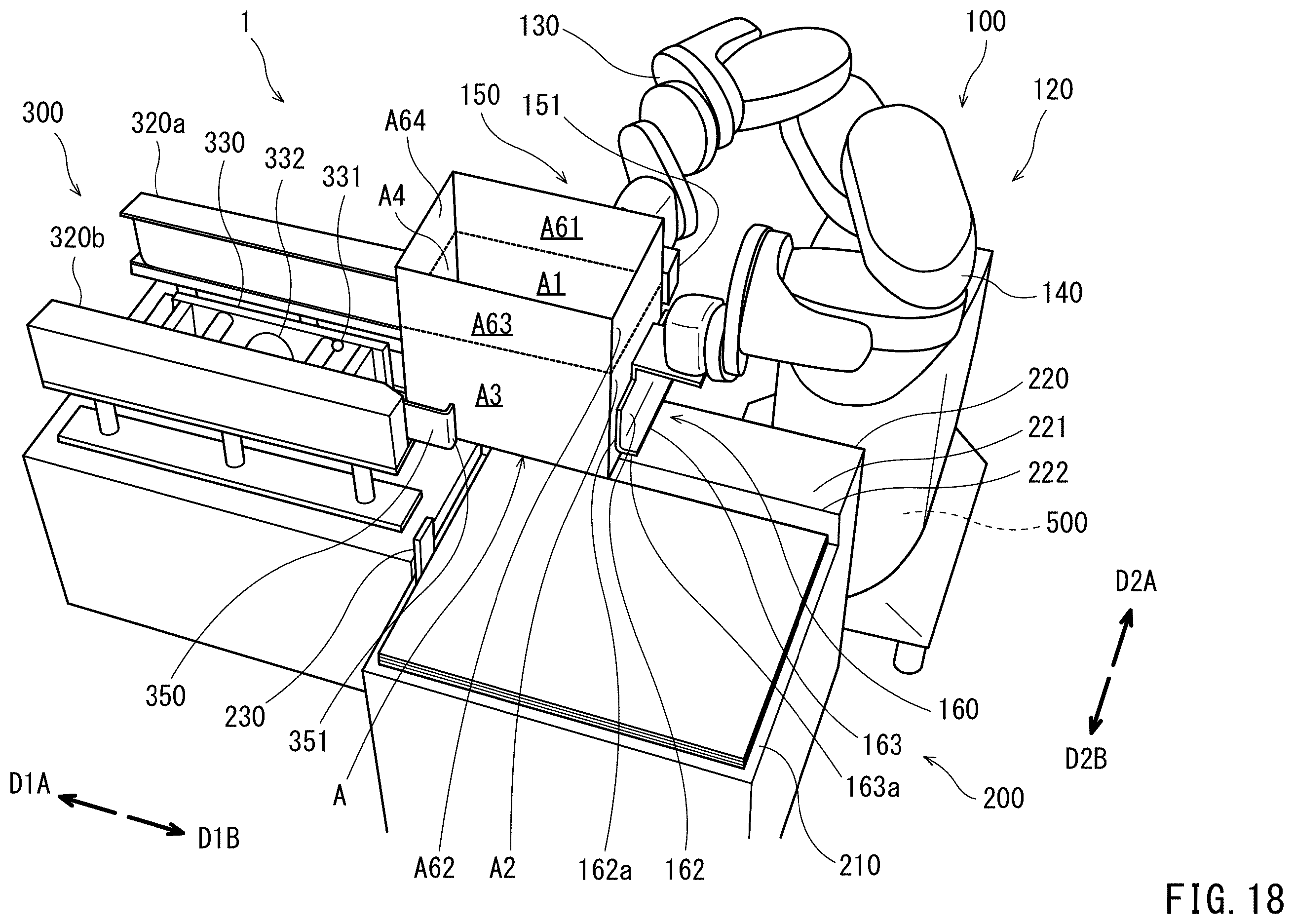 Patent US12128556 Figure 18 – Robot system