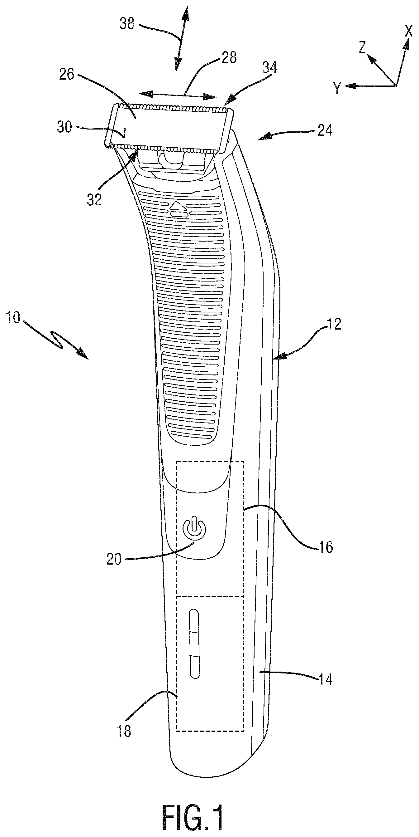 Patent US12128574 Figure 1 – Stationary blade, blade set, and manufacturing method