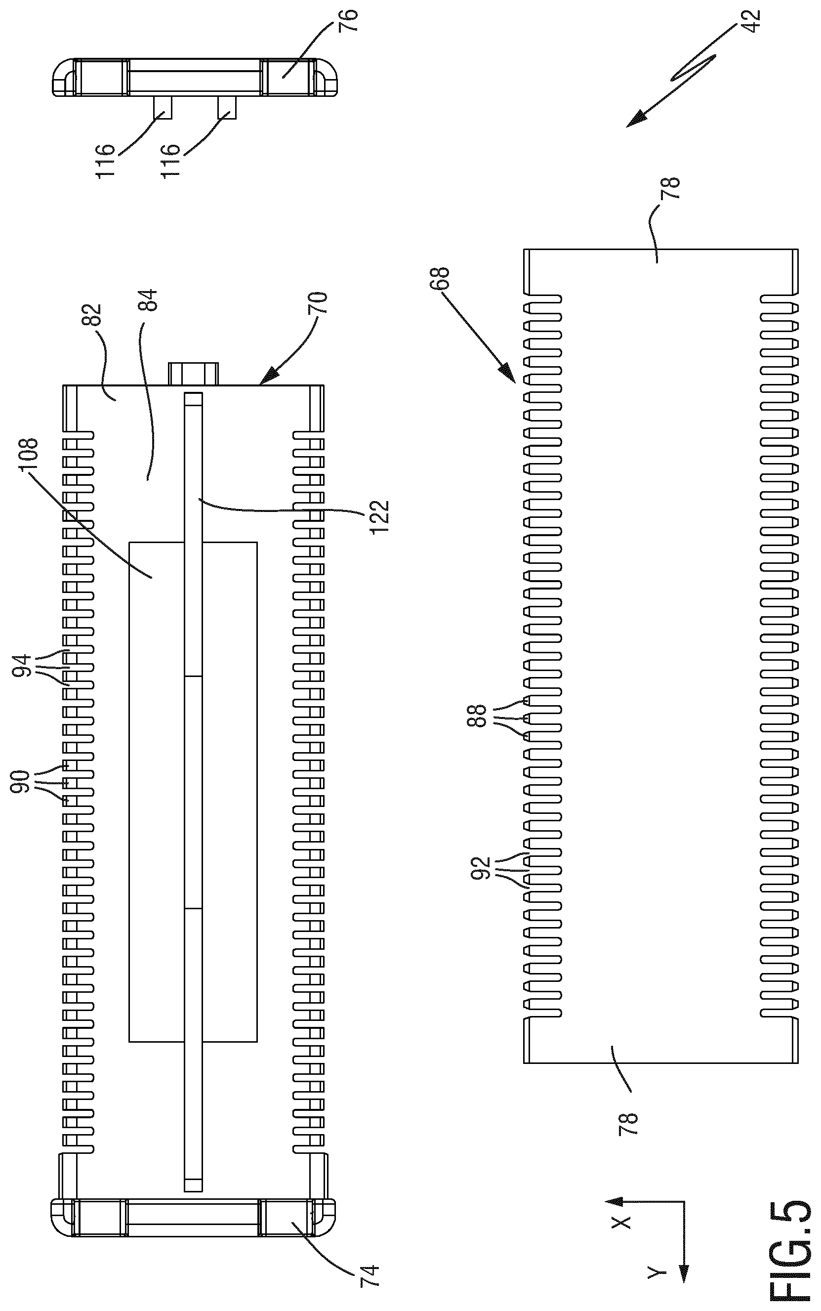 Patent US12128574 Figure 4 – Stationary blade, blade set, and manufacturing method