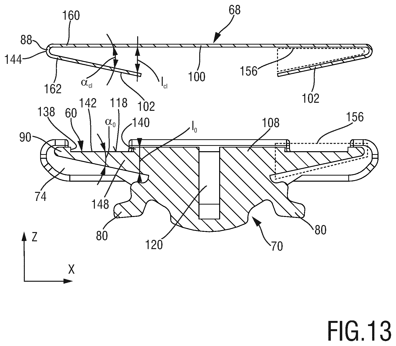 Patent US12128574 Figure 9 – Stationary blade, blade set, and manufacturing method
