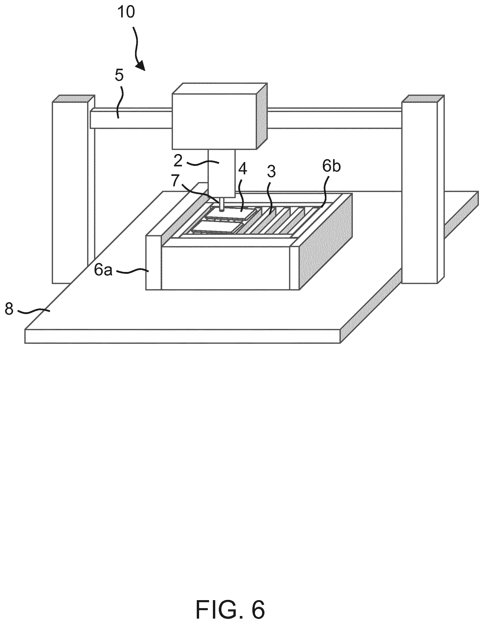 Patent US12128626 Figure 6 – Method for producing three-dimensional hydrogel structures and device for the layerwise building-up of such hydrogel structures