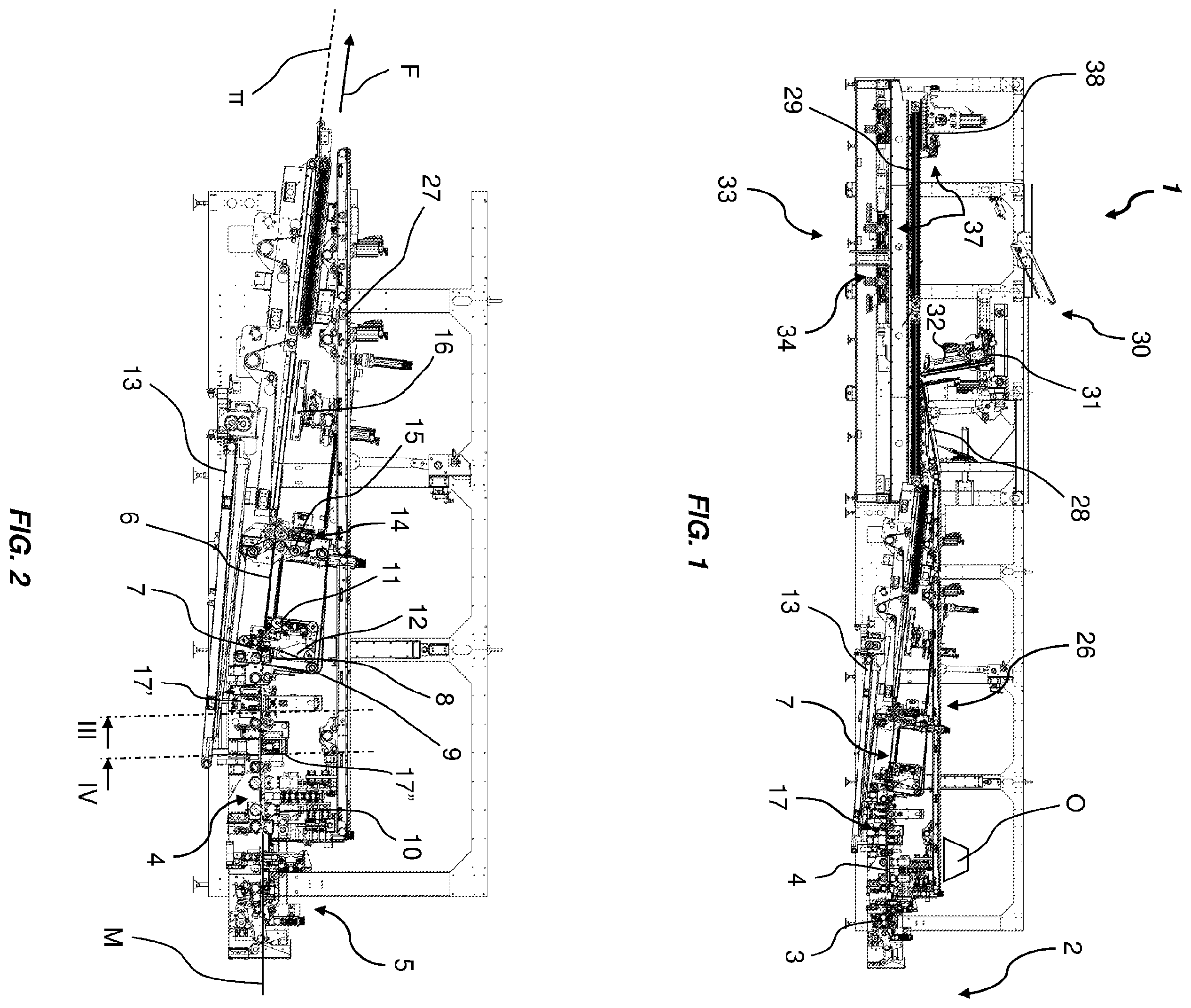 Patent US12128645 — Machine for forming and printing cardboard boxes — Figure 1