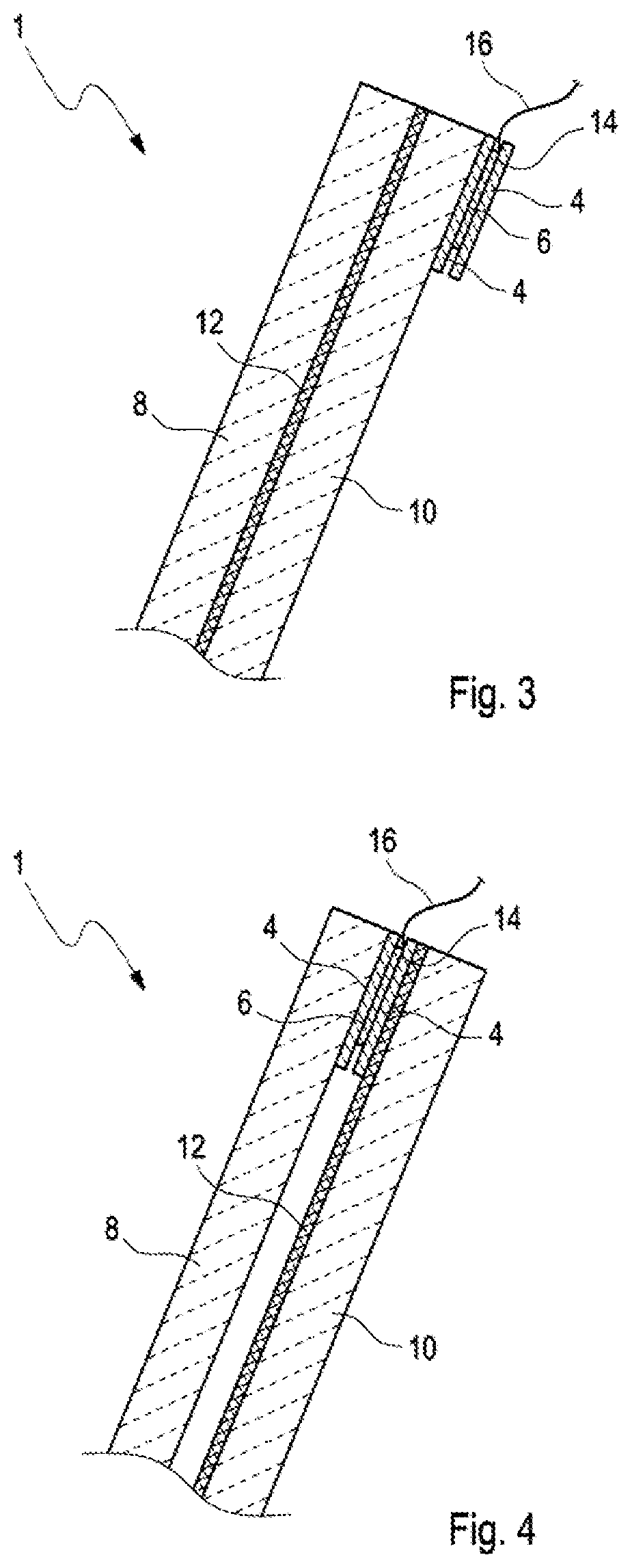 Patent US12128649 Figure 2 – Laminated glass pane for a vehicle