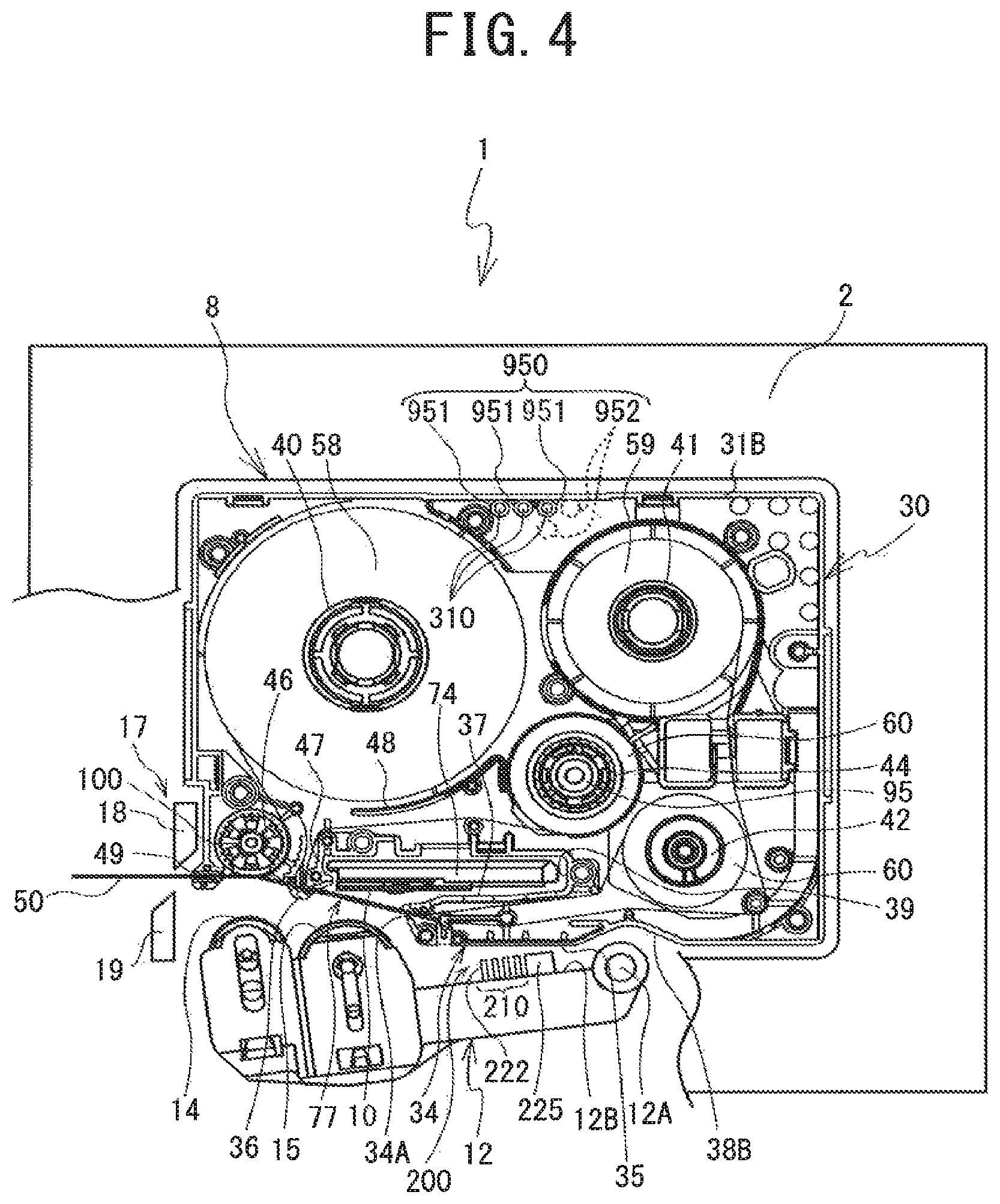 Patent US12128697 Figure 4 – Tape cassette