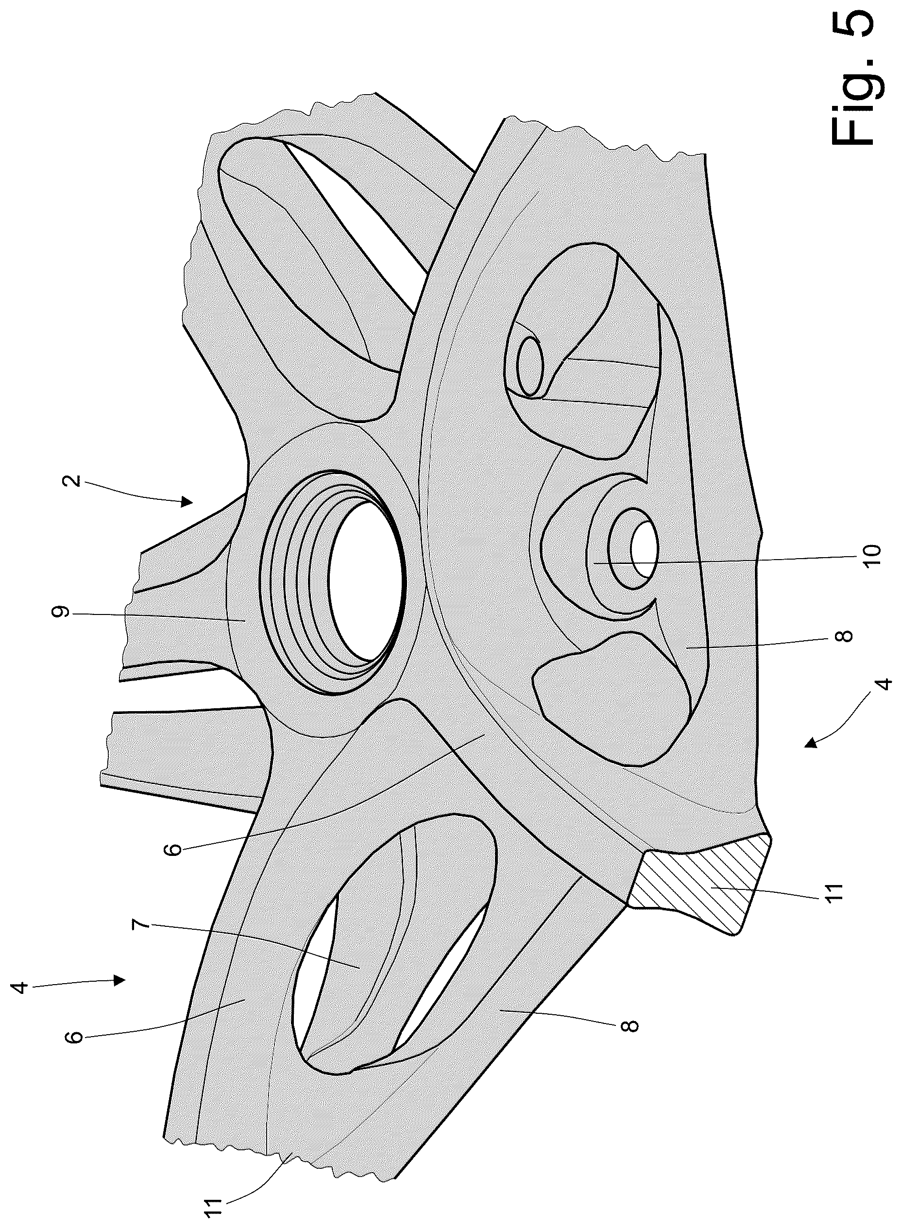 Patent US12128707 Figure 5 – Wheel of a vehicle