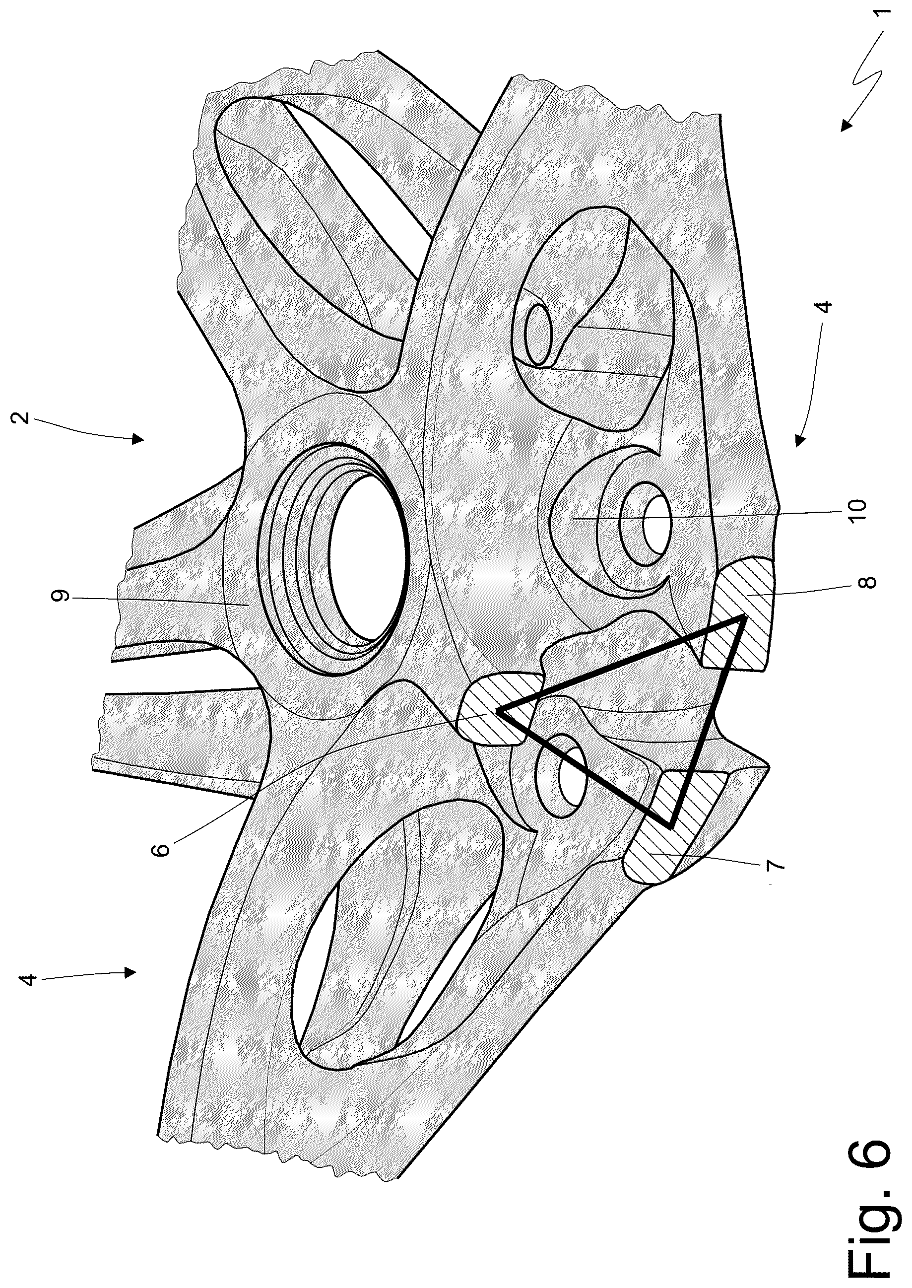 Patent US12128707 Figure 6 – Wheel of a vehicle
