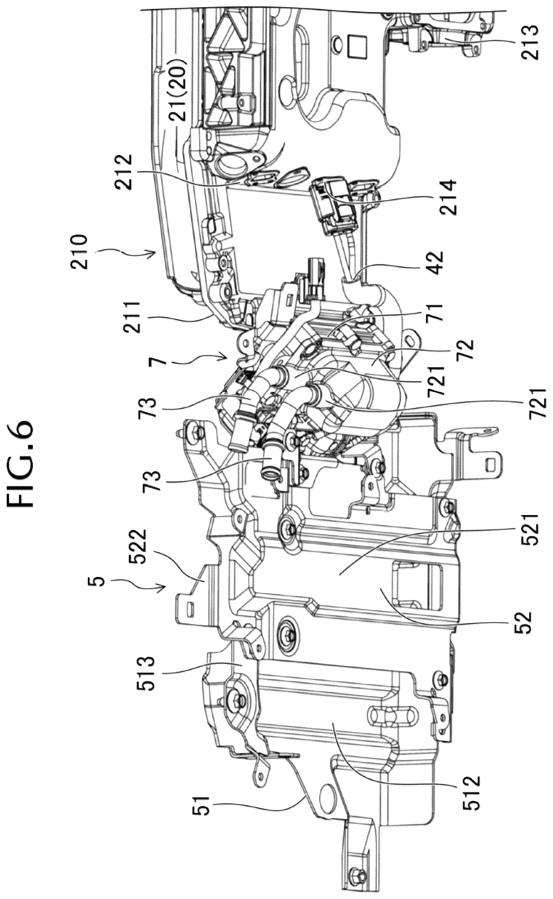 Patent US12128753 Figure 6 – Lower structure for hybrid automobile