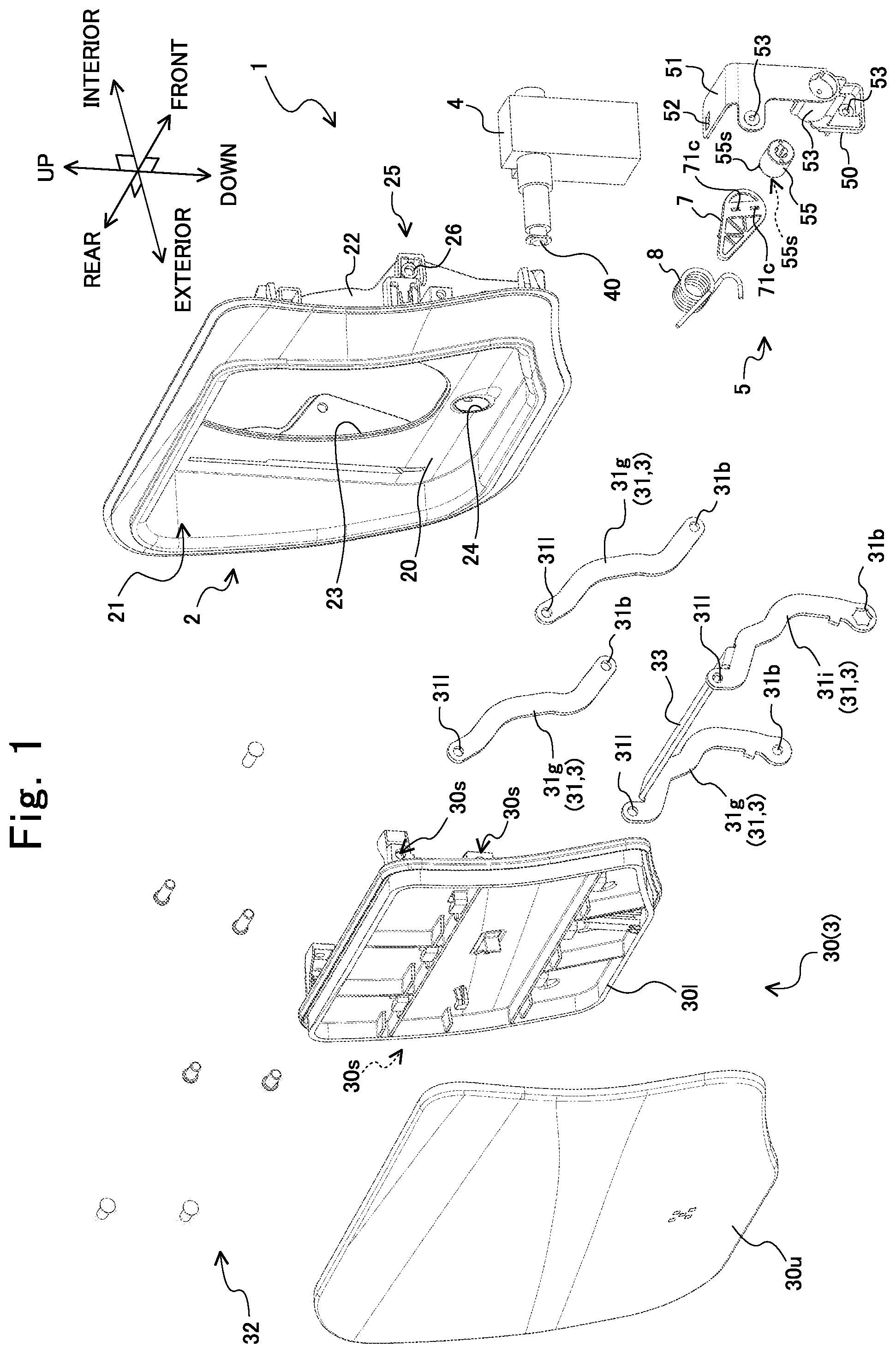 Patent US12128757 Figure 1 – Lid assembly structure