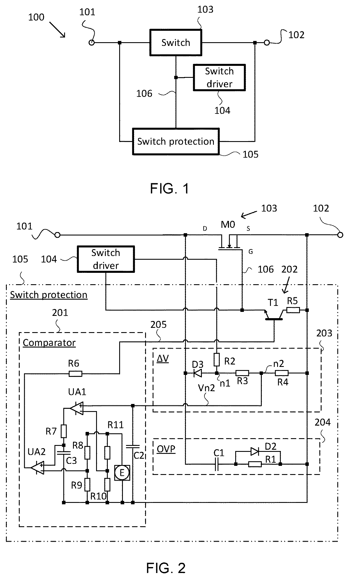 Patent US12128776 Figure 1 – Electronic circuit breaker with self-triggering protection for a vehicle, and a method therefor