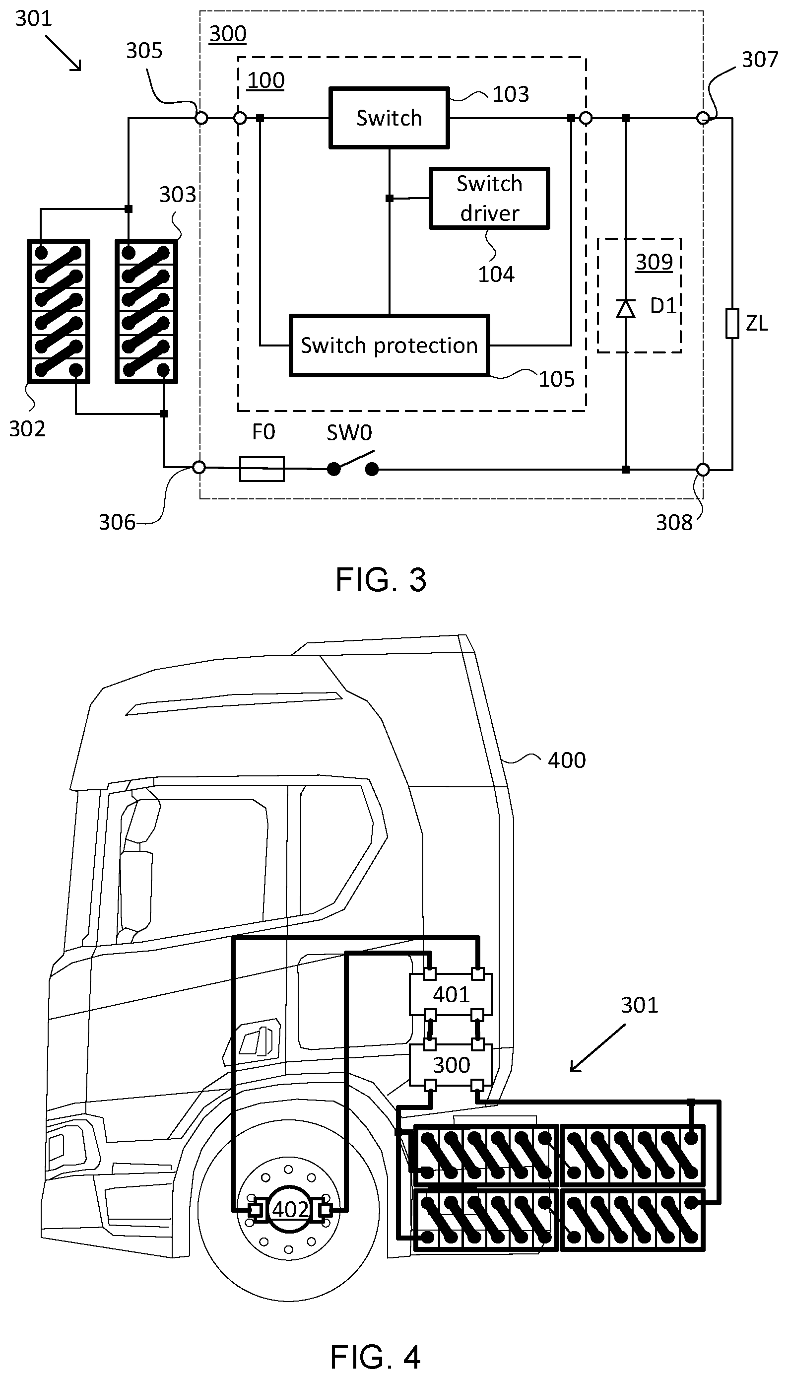 Patent US12128776 Figure 2 – Electronic circuit breaker with self-triggering protection for a vehicle, and a method therefor