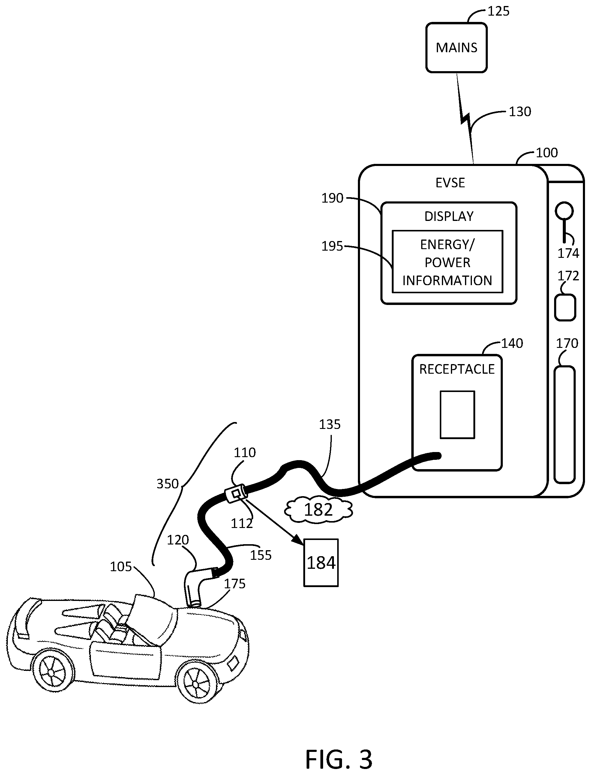 Patent US12128786 Figure 3 – Inline electric vehicle supply equipment (EVSE) electric metering device, system, and method
