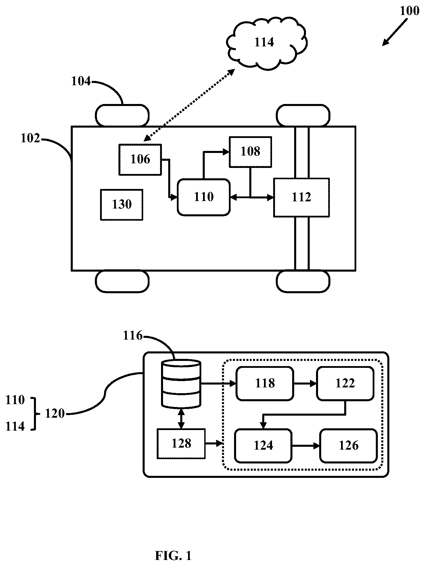 Patent US12128793 — Device and method to determine available regenerative braking energy in a route for vehicle — Figure 1