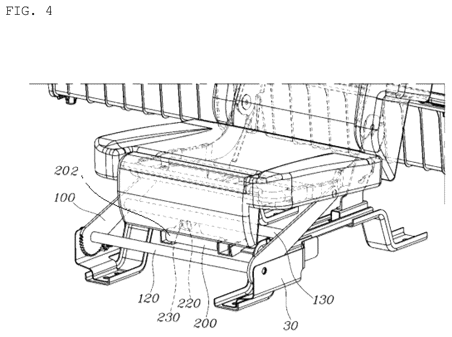 Patent US12128799 Figure 4 – Relax mode implementable vehicle seat