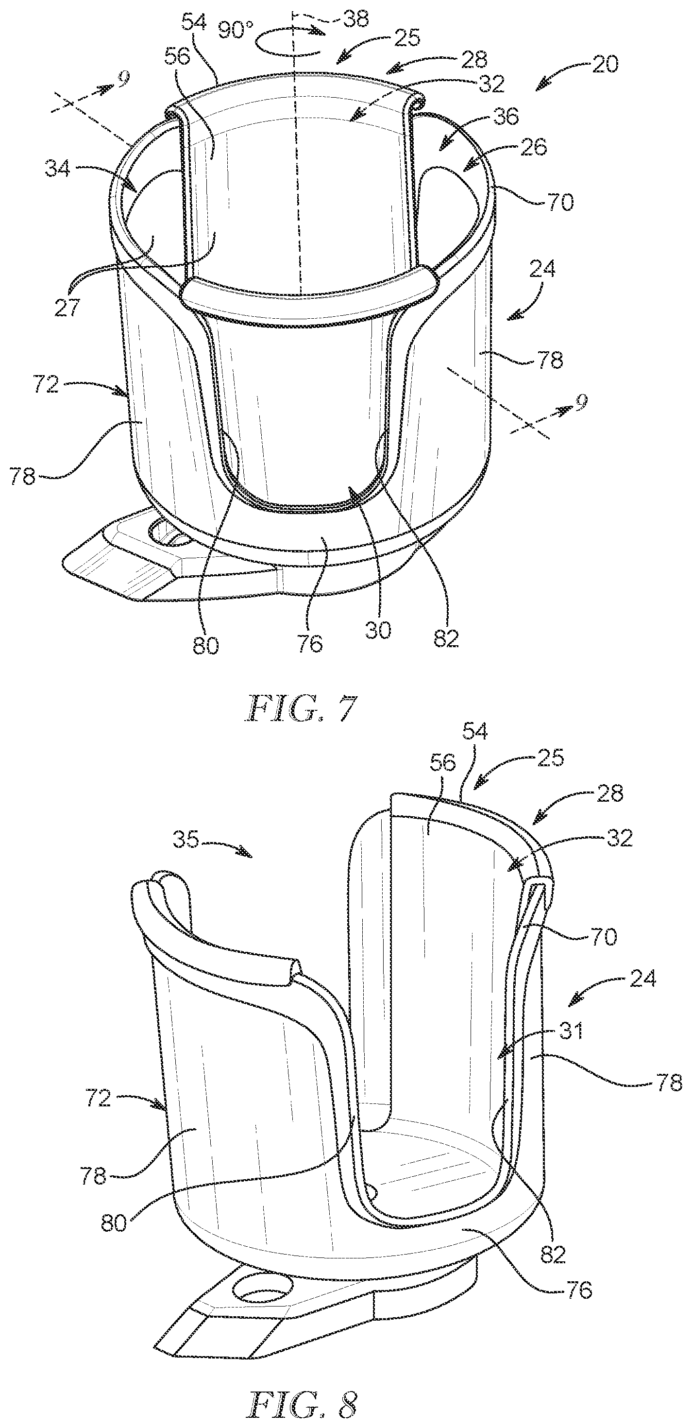 Patent US12128808 Figure 4 – Cupholder for a juvenile seat