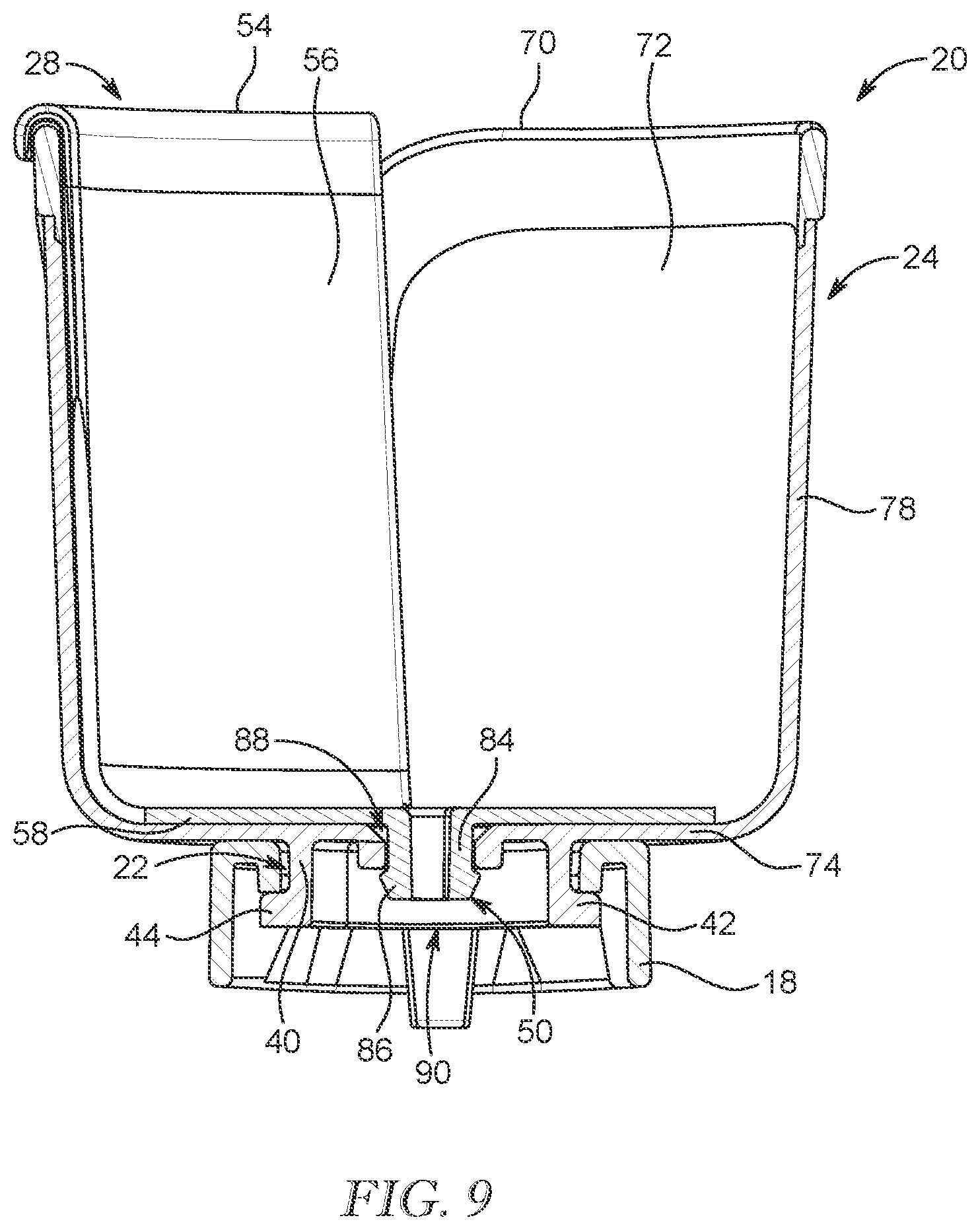 Patent US12128808 Figure 5 – Cupholder for a juvenile seat