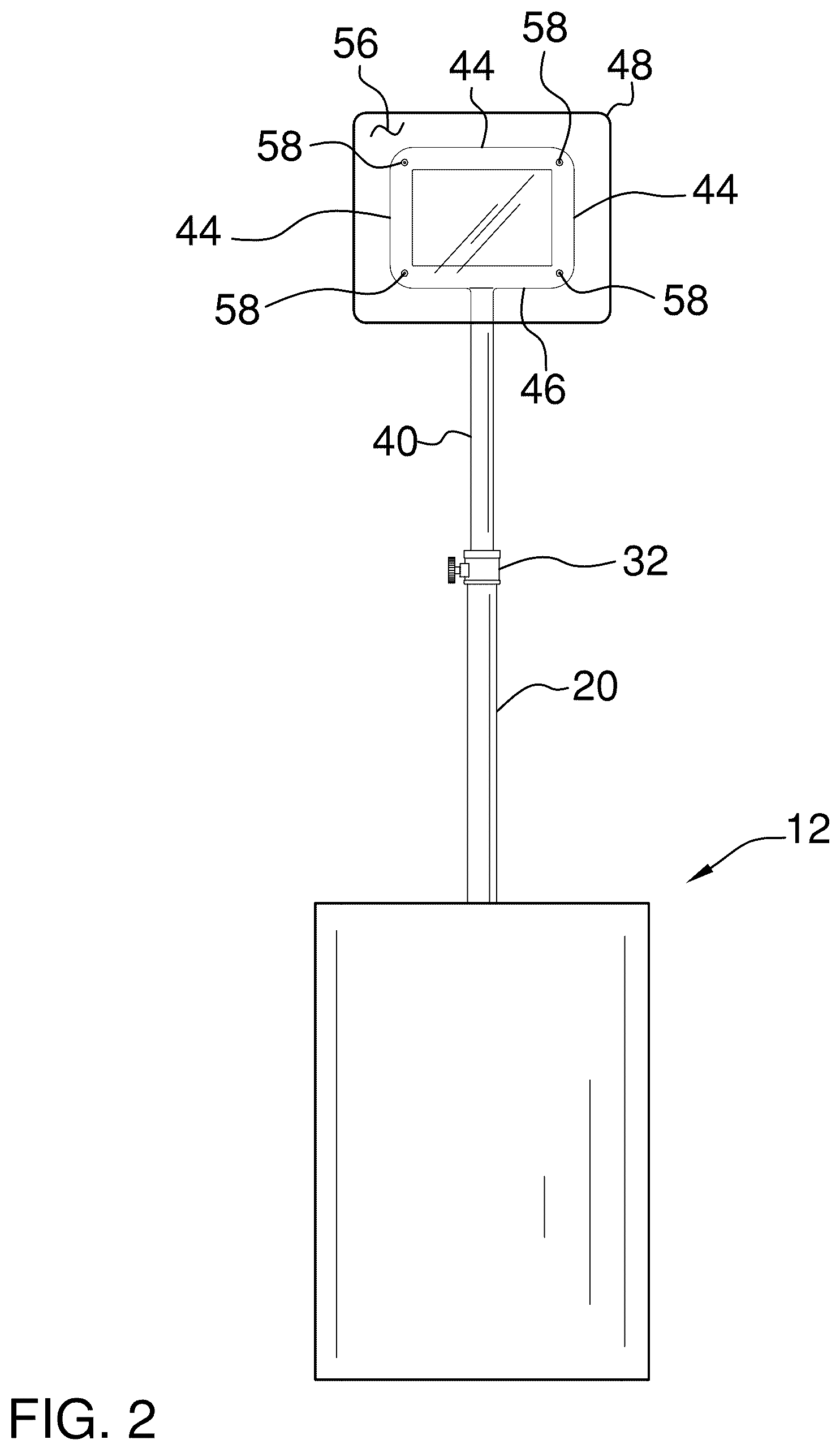 Patent US12128830 Figure 2 – Personal electronic mounting device