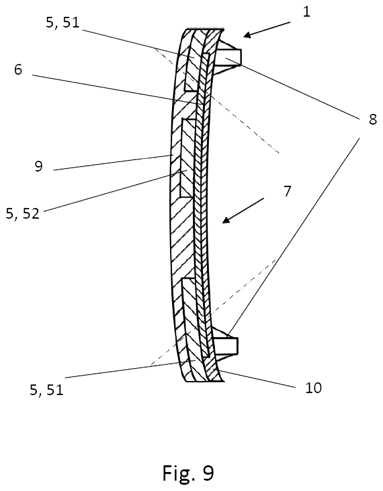 Patent US12128832 Figure 6 – Radome for vehicles