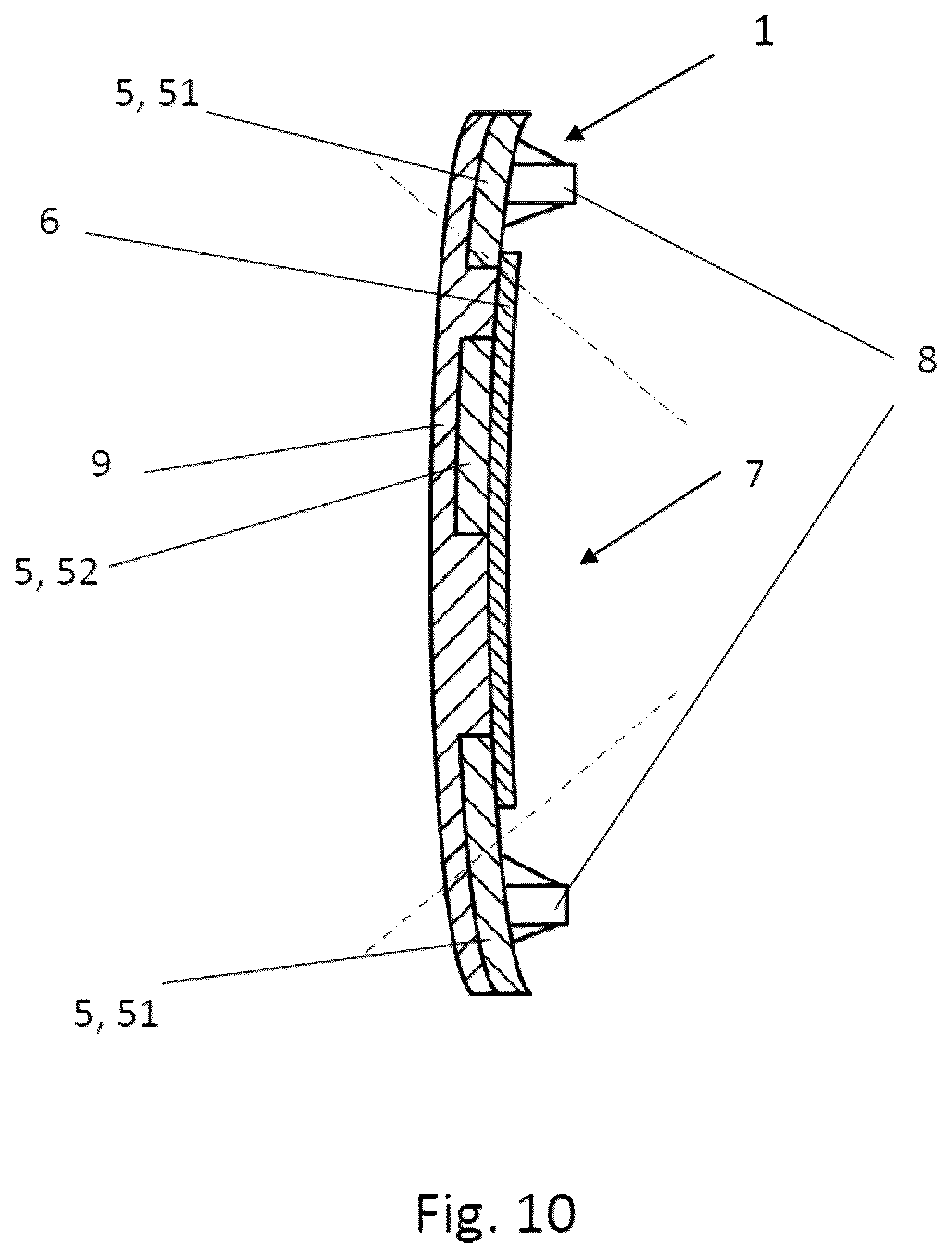 Patent US12128832 Figure 7 – Radome for vehicles